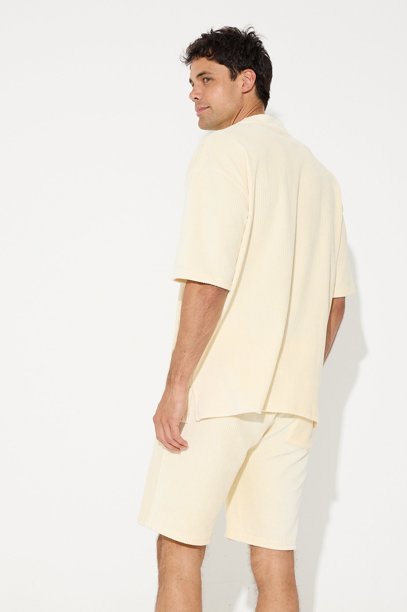 NTH Ribbed Cord Tee Ivory