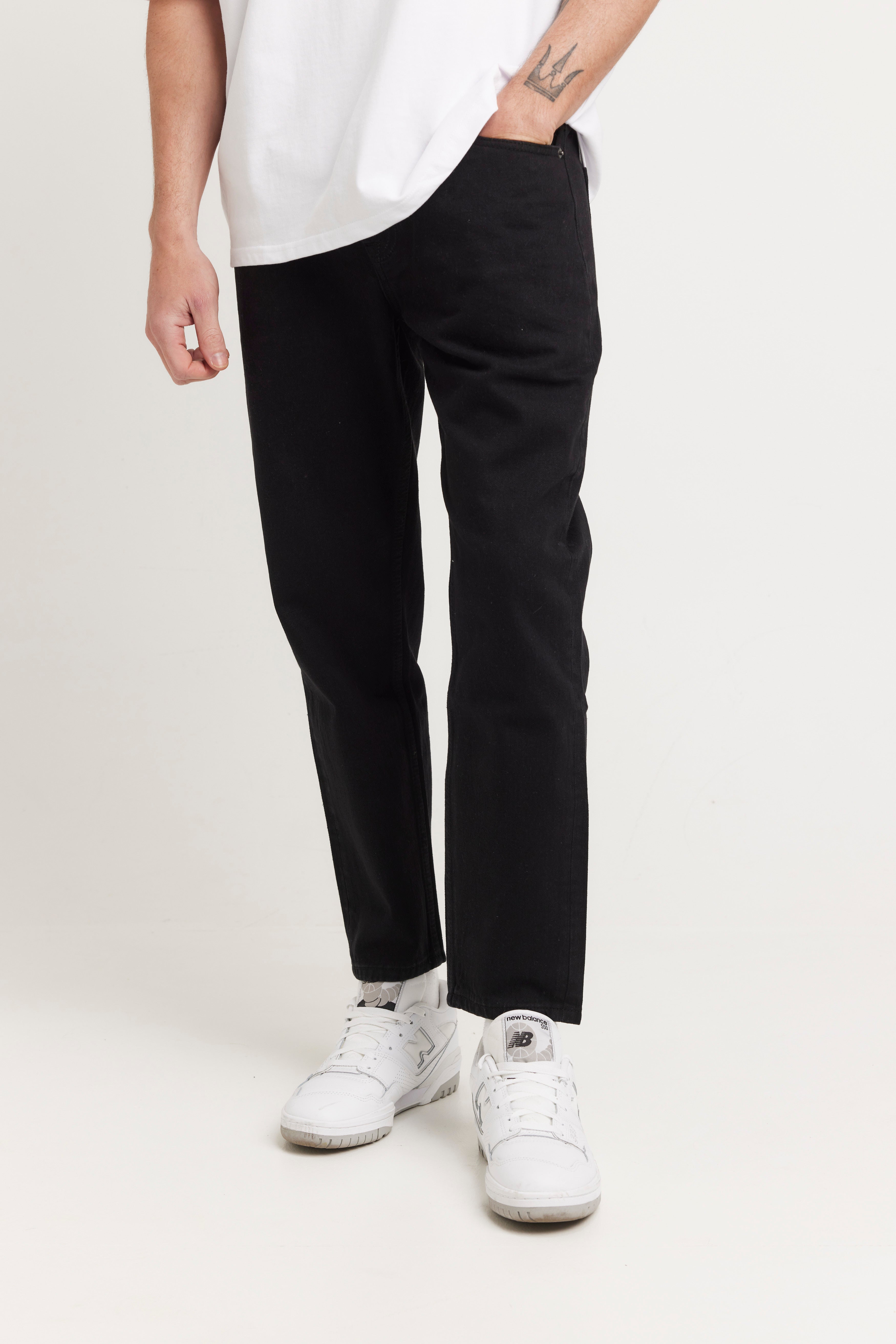 Steve Baggys Denim Solid Black