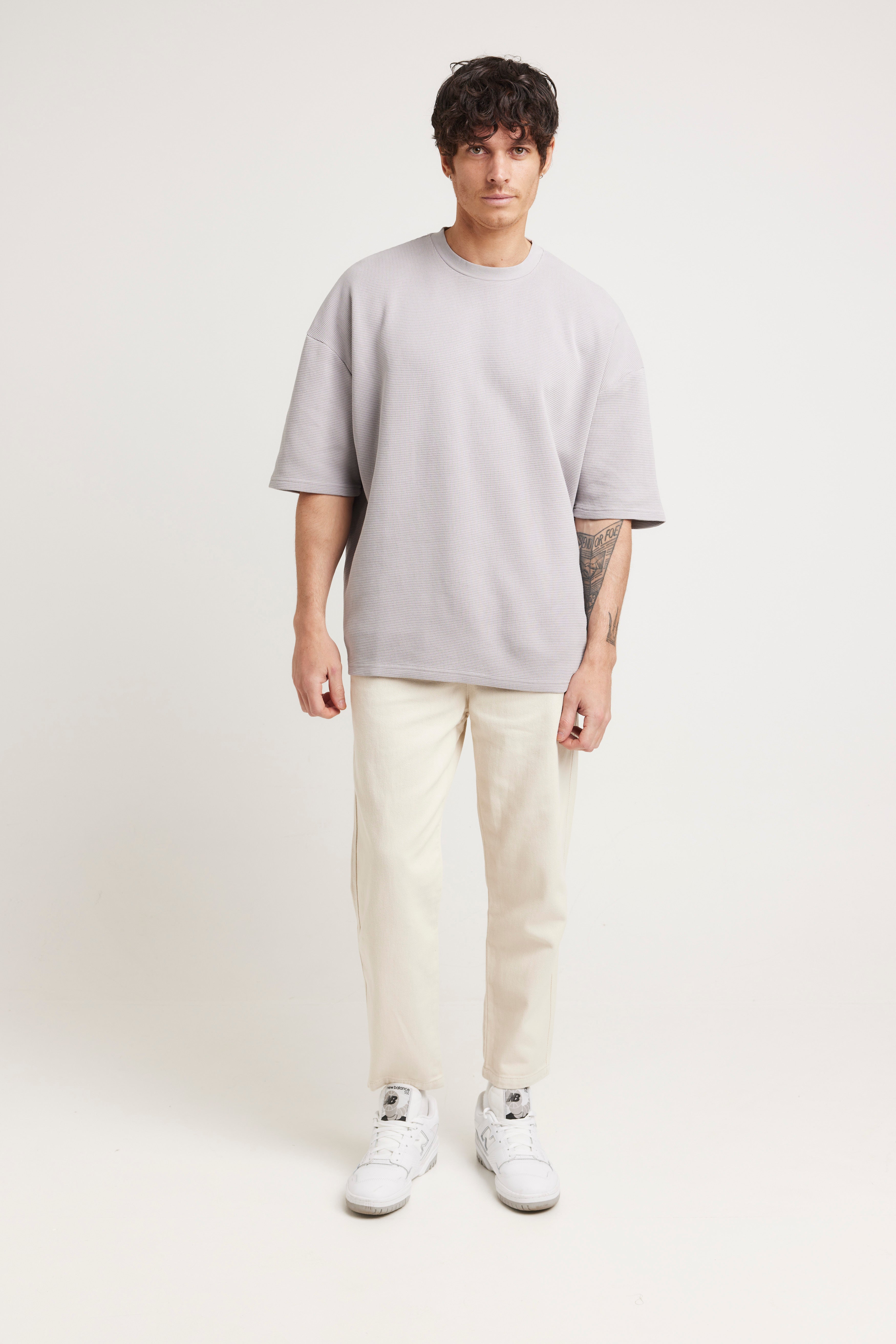 NTH Waffle Box Tee Grey