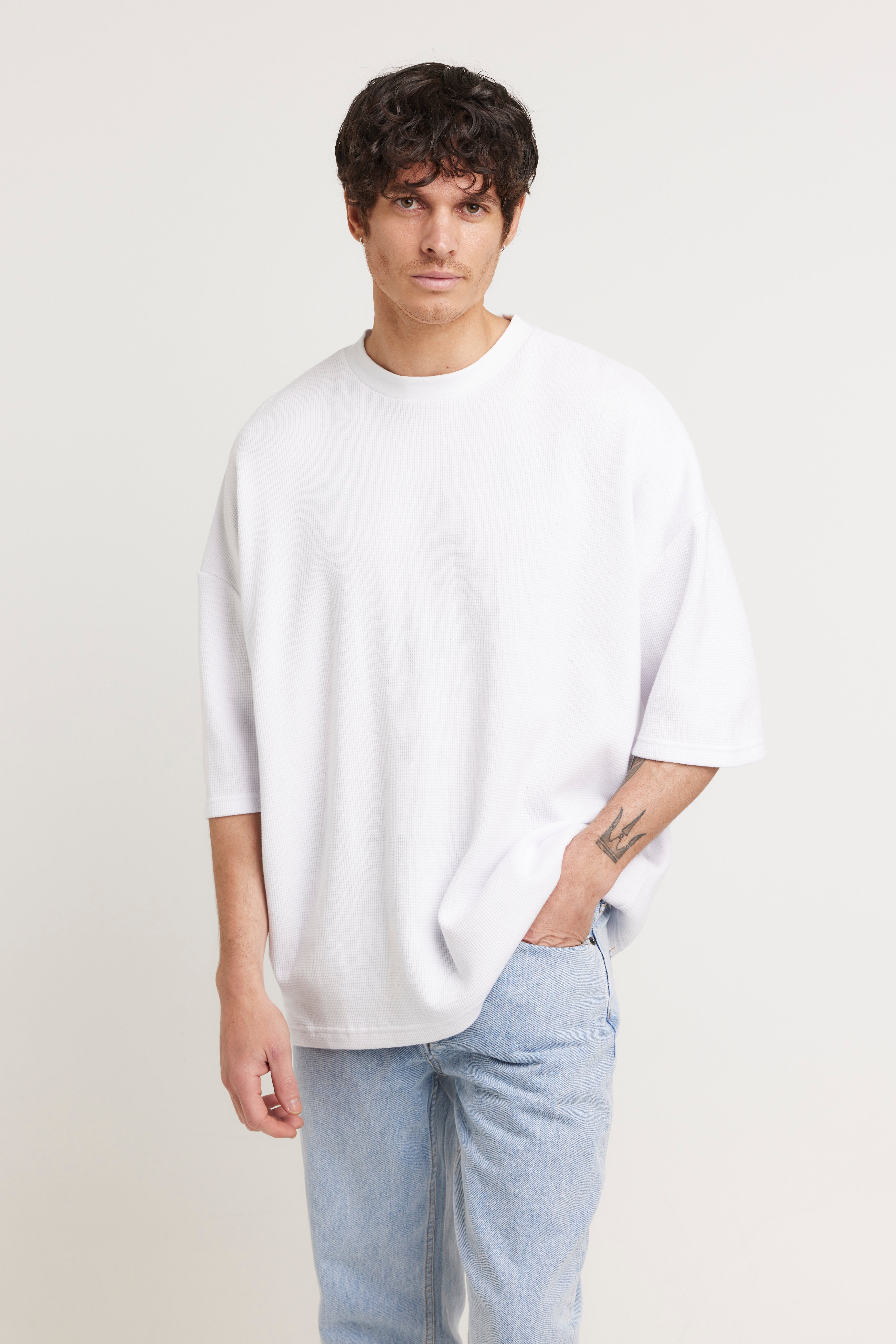 NTH Waffle Tee White