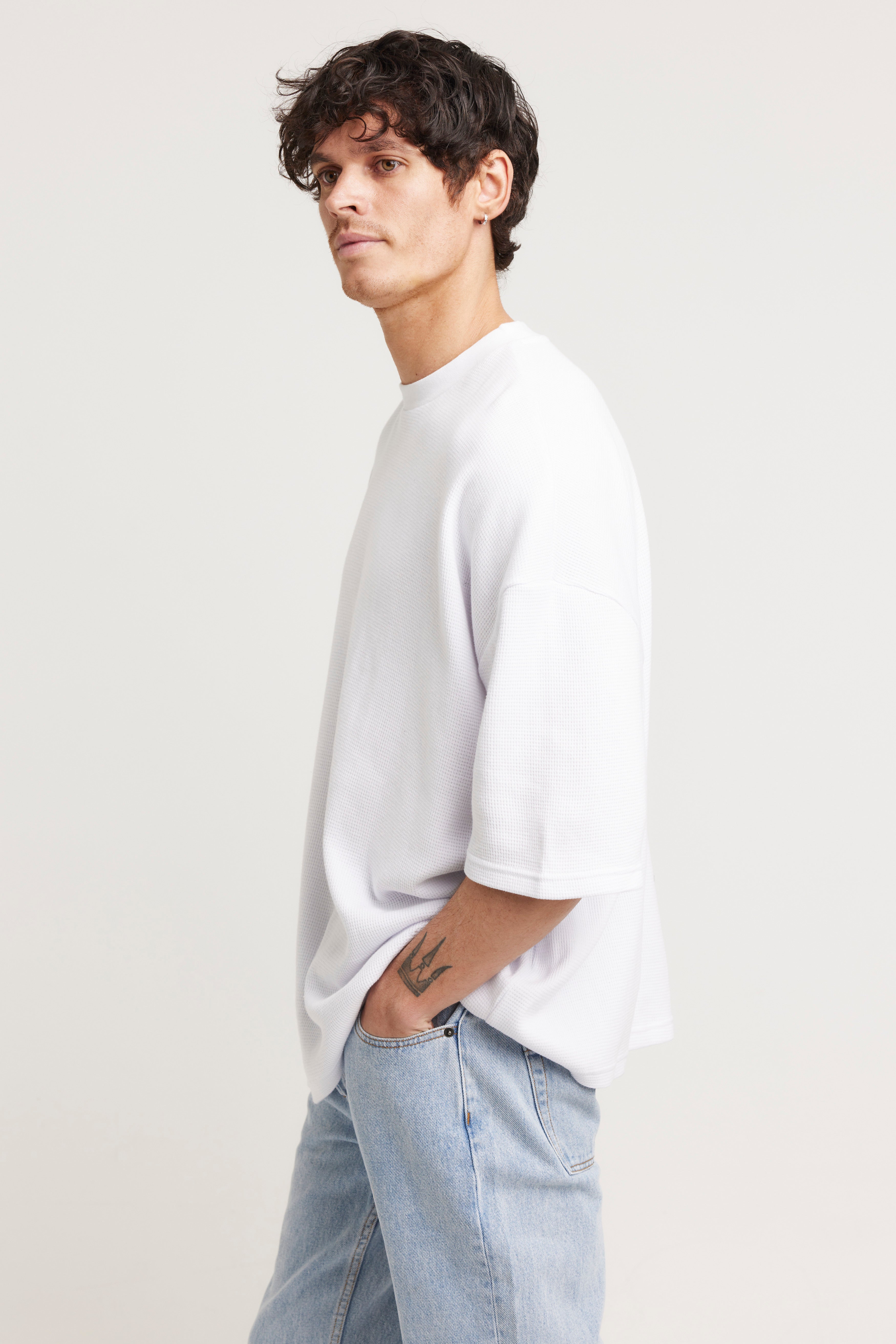 NTH Waffle Tee White