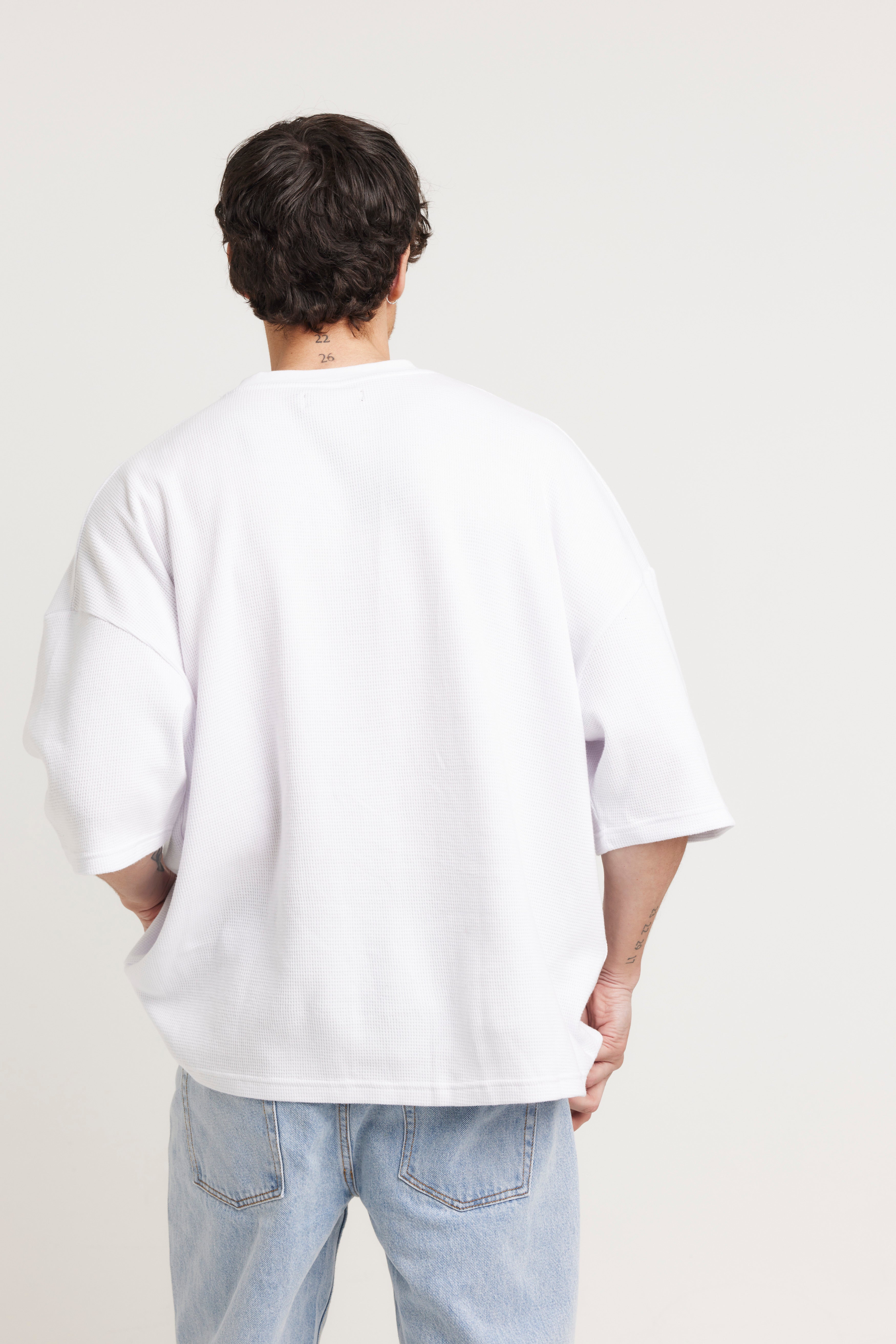 NTH Waffle Tee White