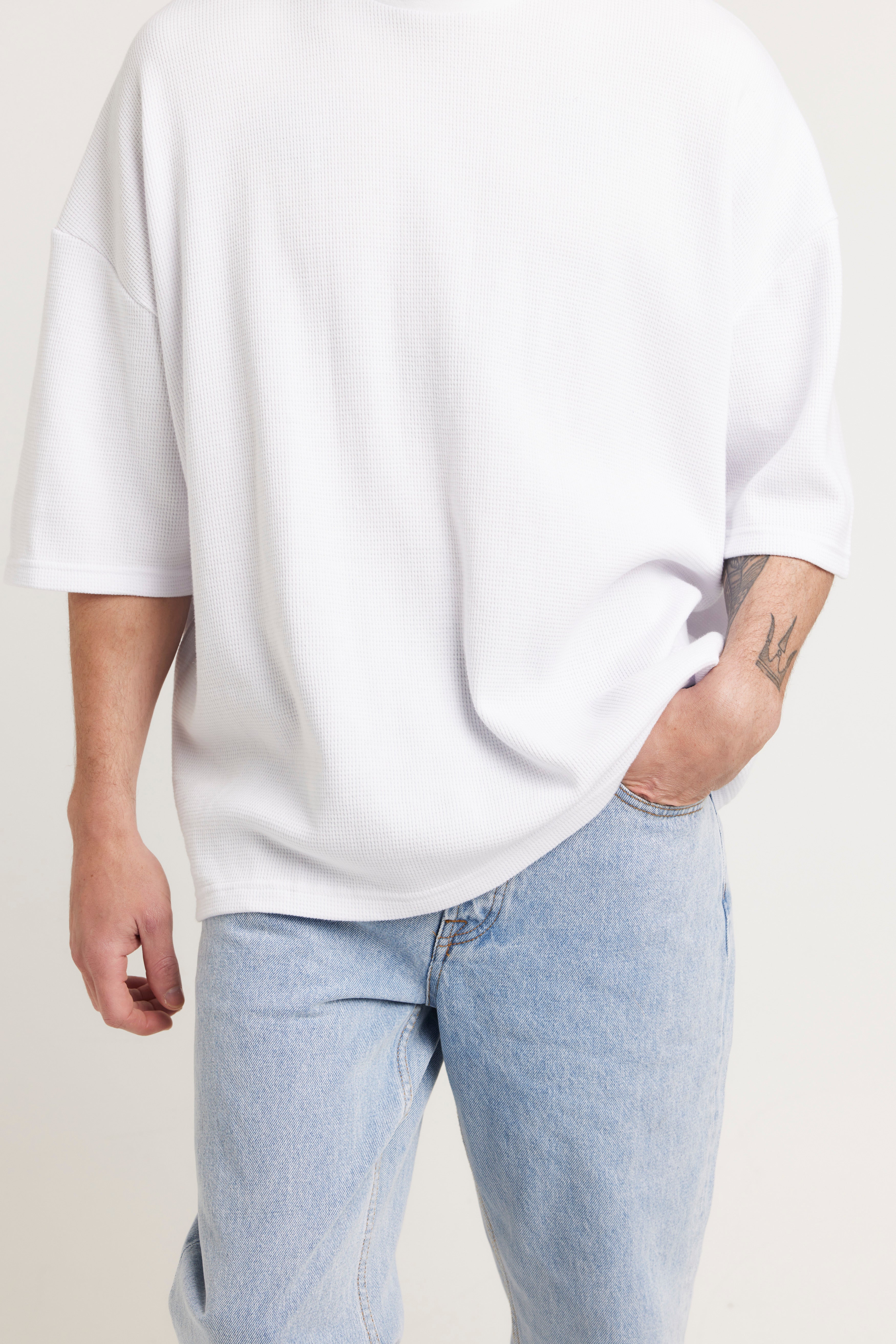NTH Waffle Tee White