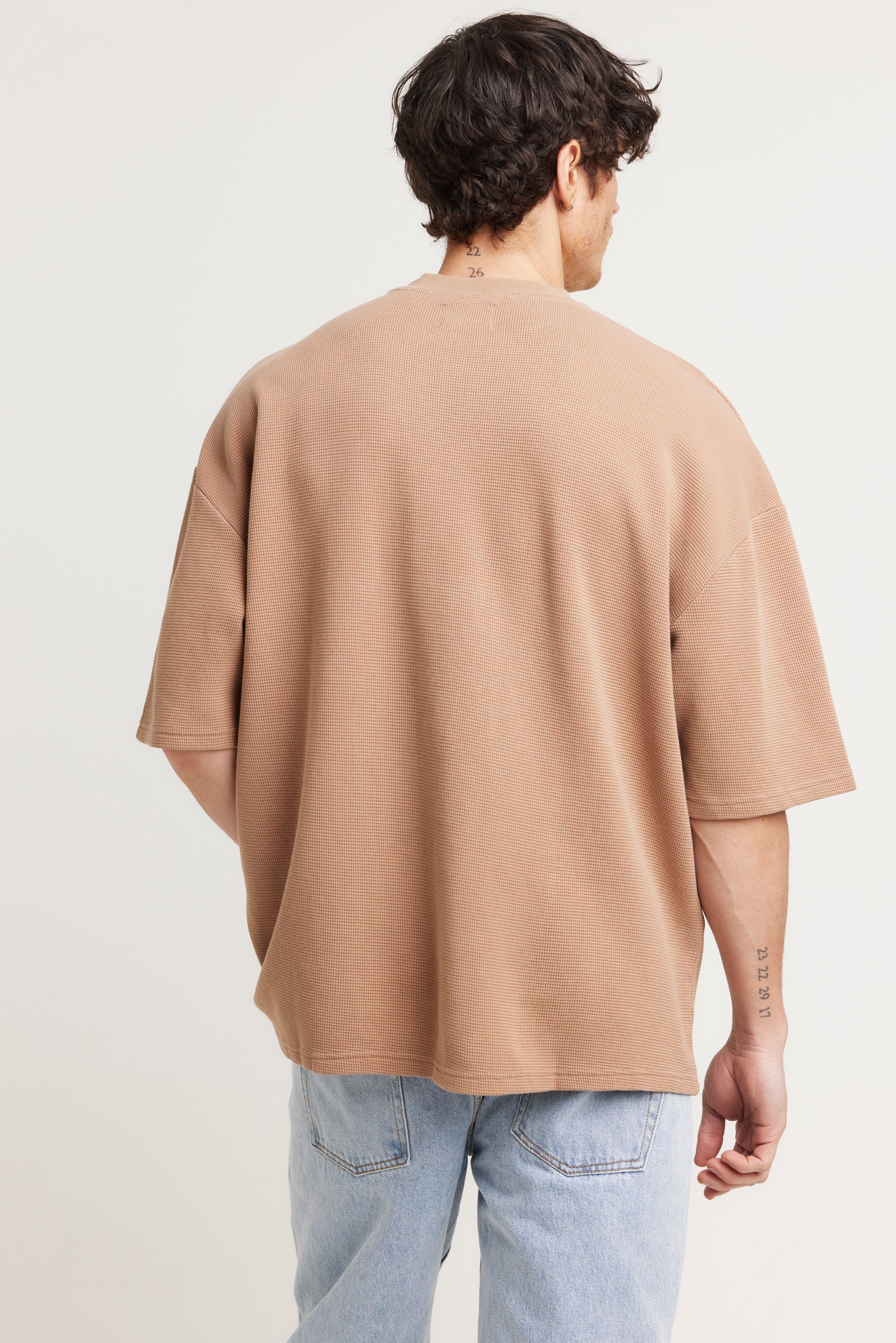 NTH Waffle Box Tee Tan
