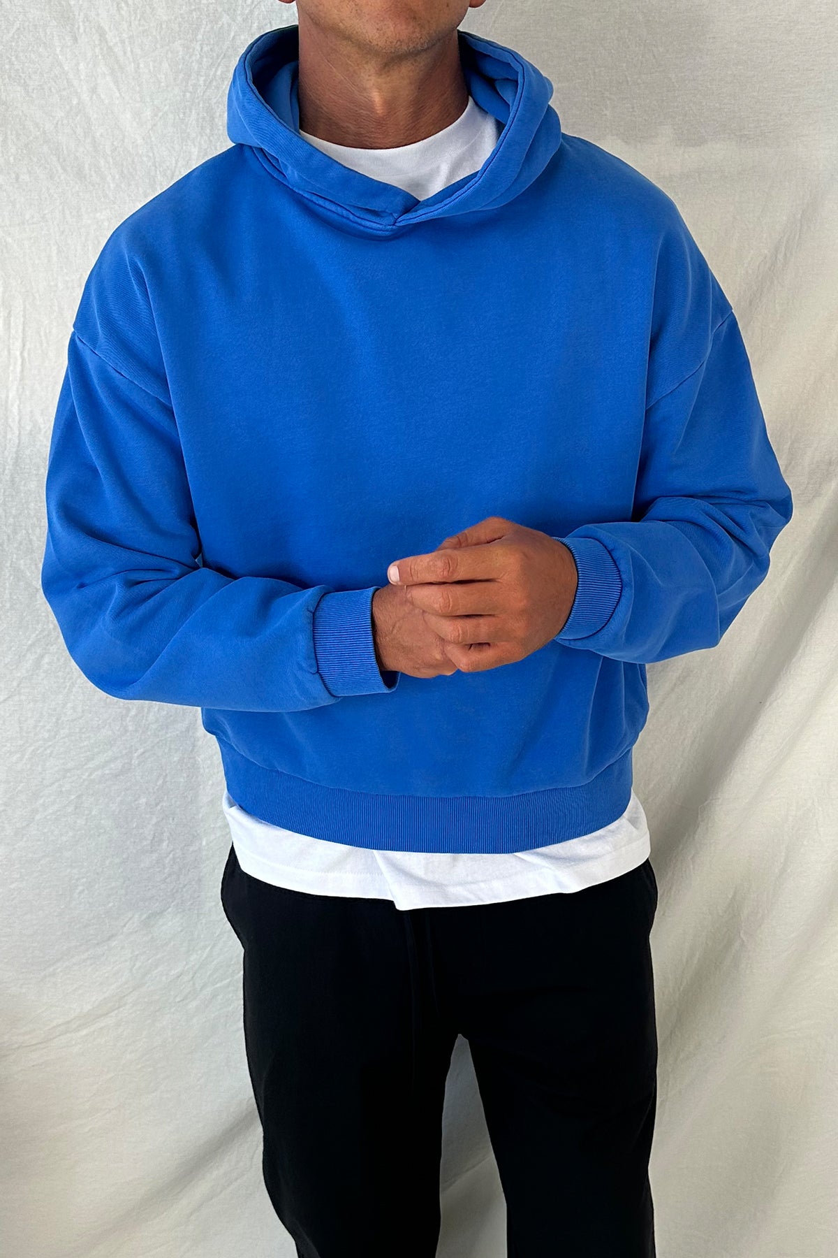 Andrew Heavy Hoodie Cobalt