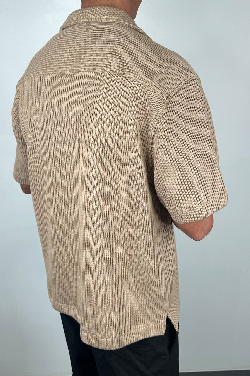 Chad Knitted Shirt Mocha