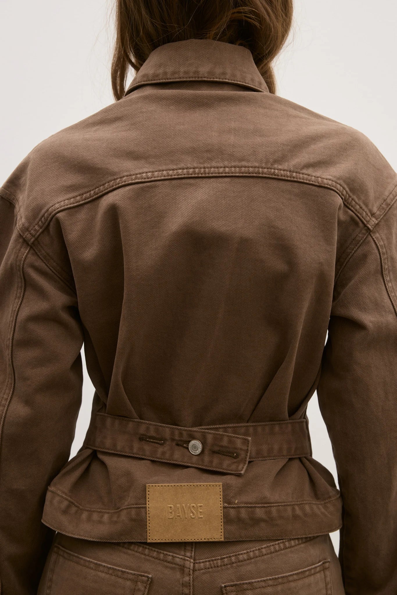 Violet Denim Jacket Chocolate