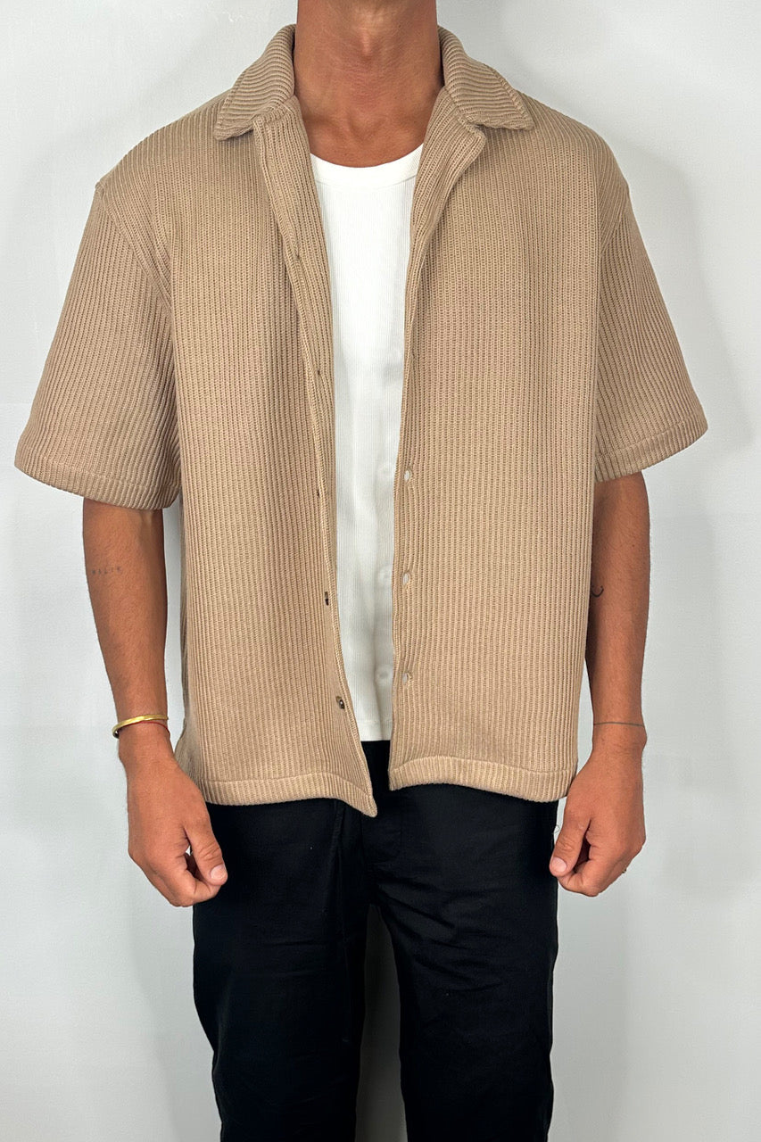 Chad Knitted Shirt Mocha