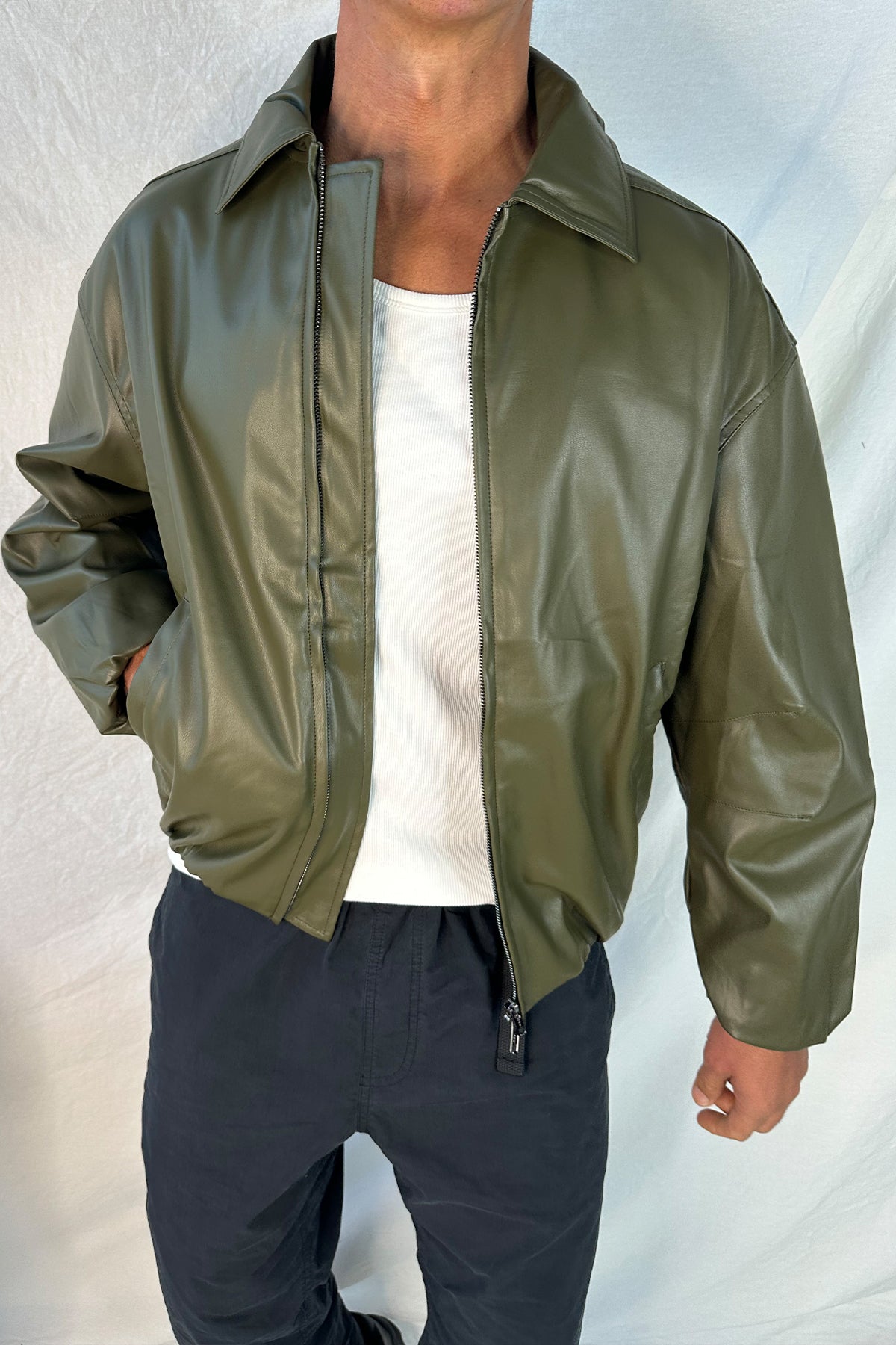 NTH Coated Bomber Jacket Army