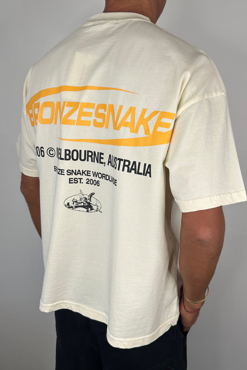 Bronze Snake Classic Tee Ivory