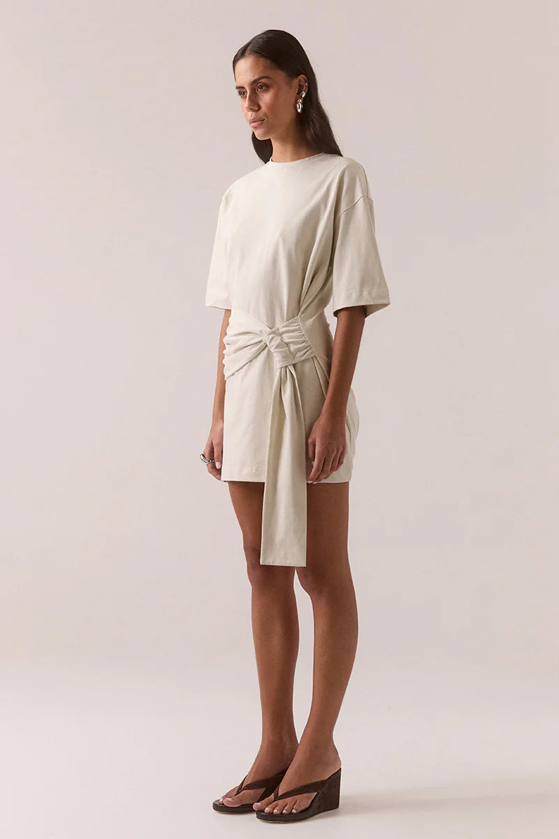 Delani Tee Dress Creme