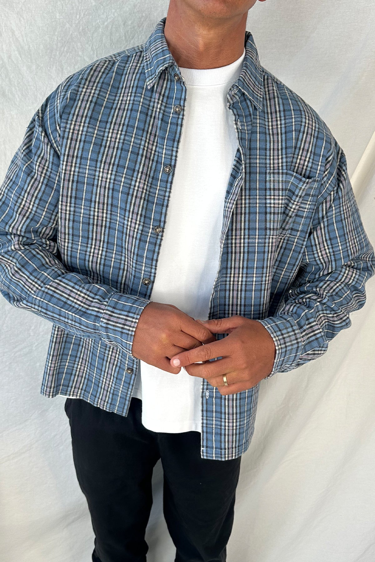 Brooklyn Check Shirt Blue