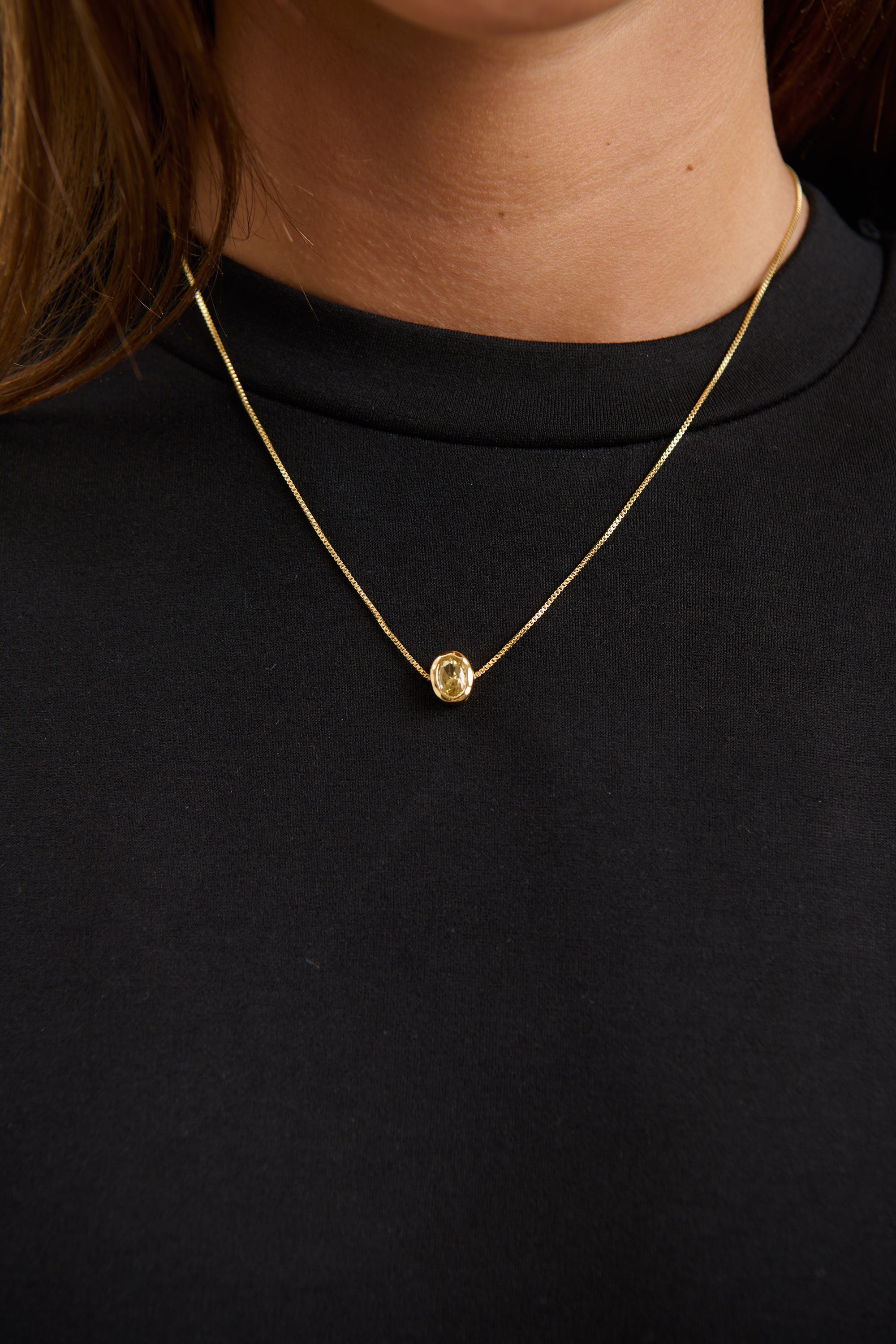 Willow Birthstone Necklace August