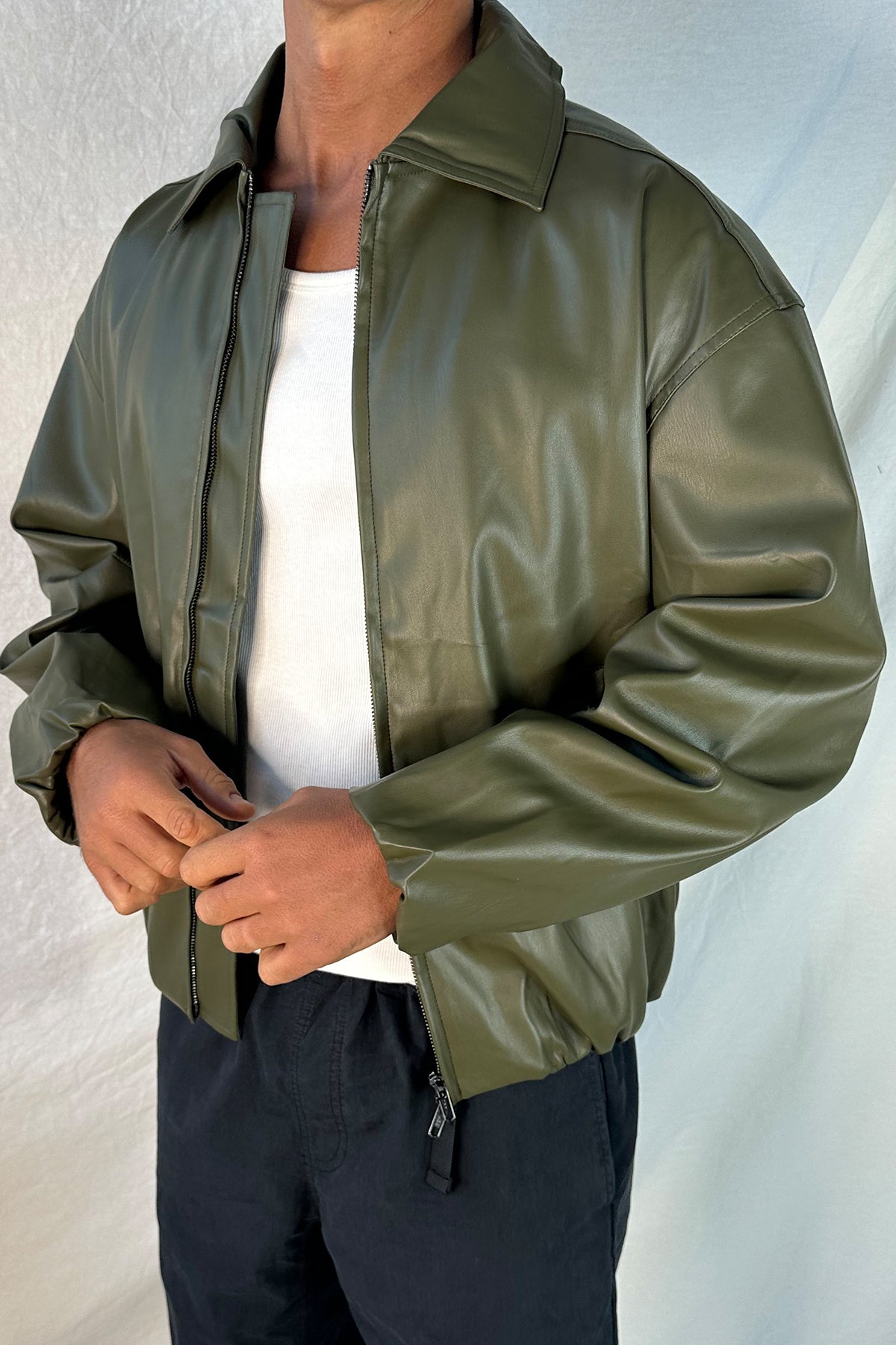 NTH Coated Bomber Jacket Army