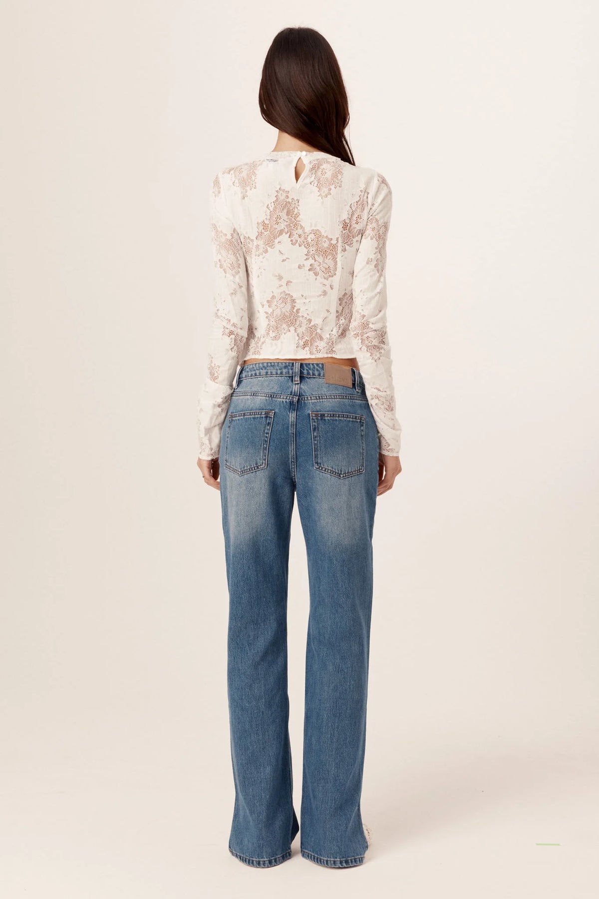 Aisha Lace Top White