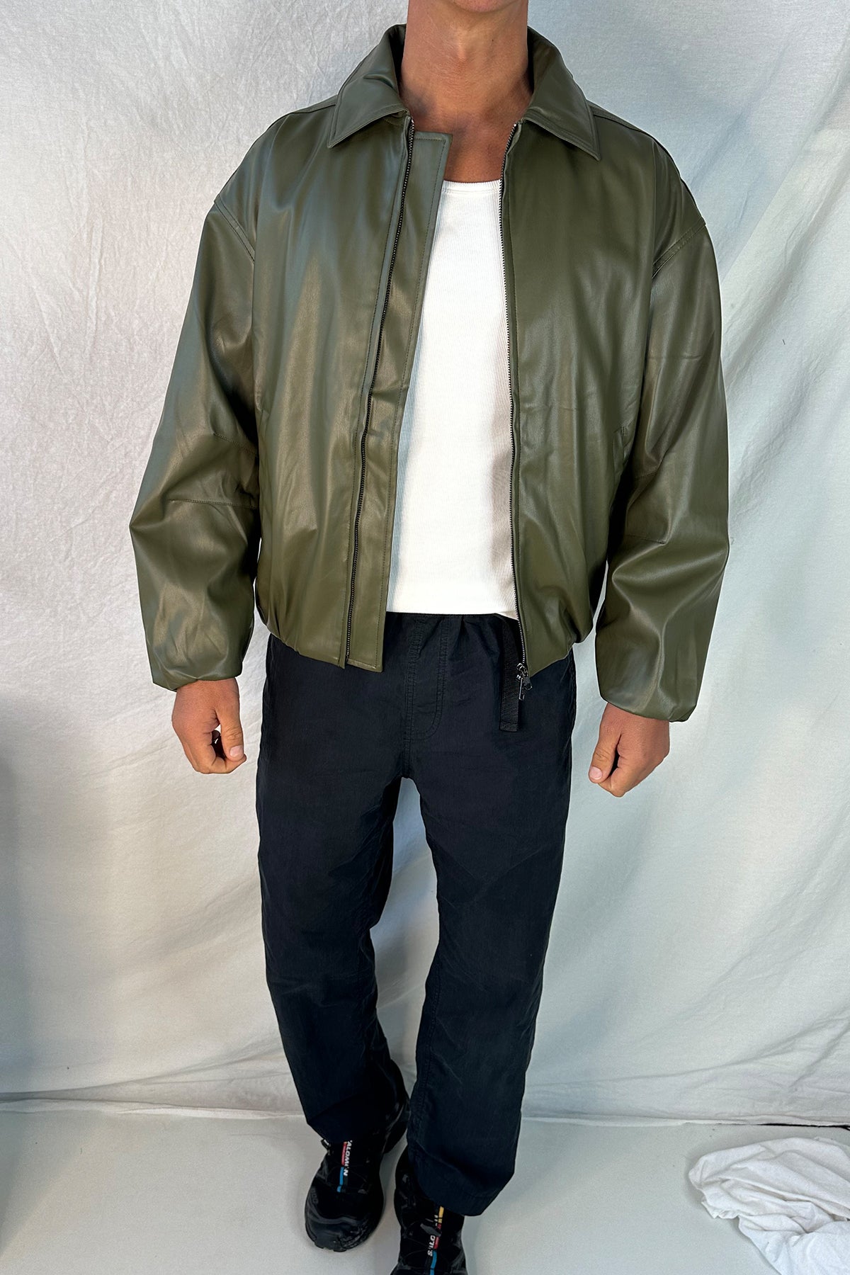 NTH Coated Bomber Jacket Army