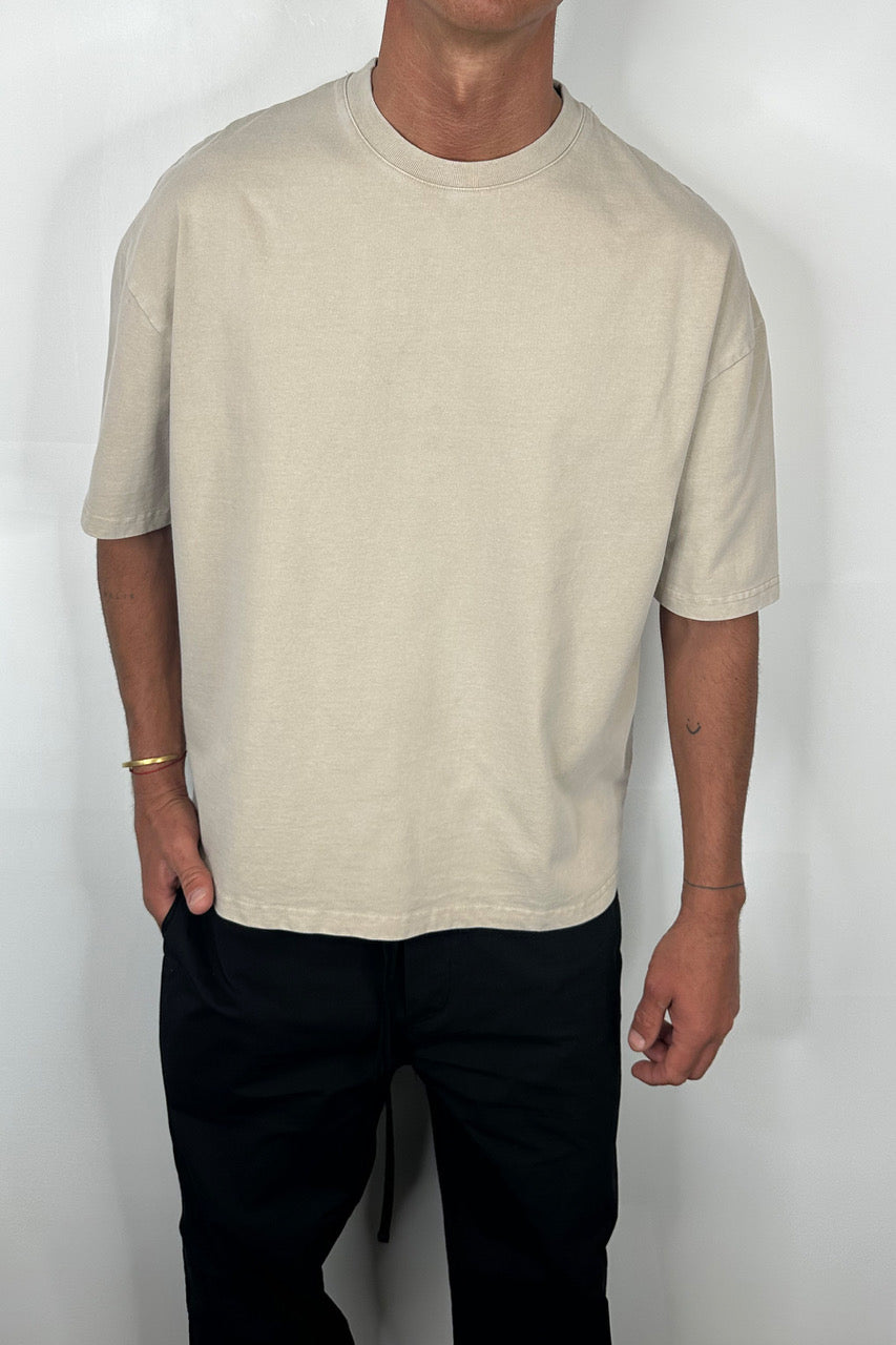 Relaxed Crew Tee Sand