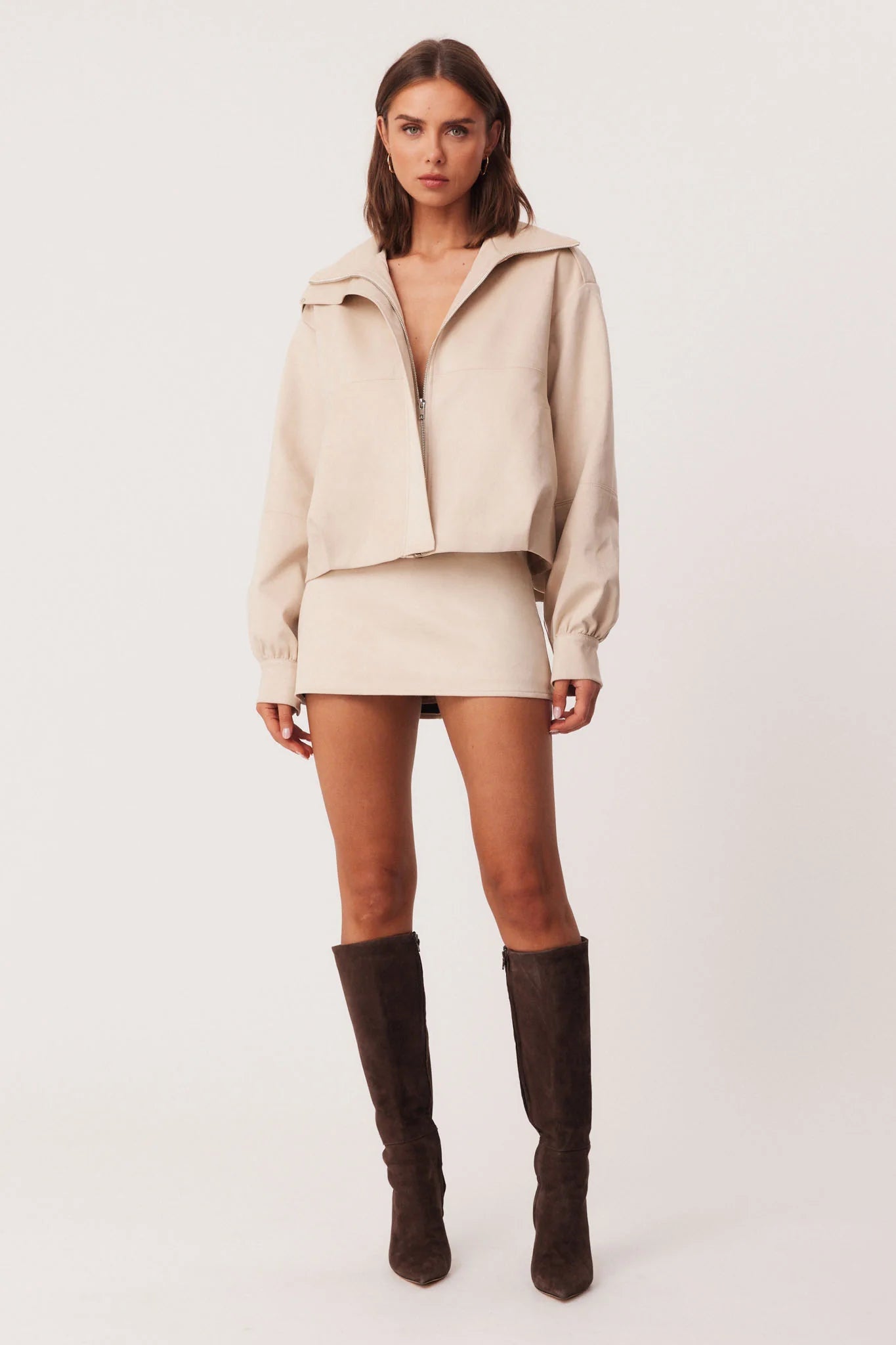 Brady Mini Skirt Chalk