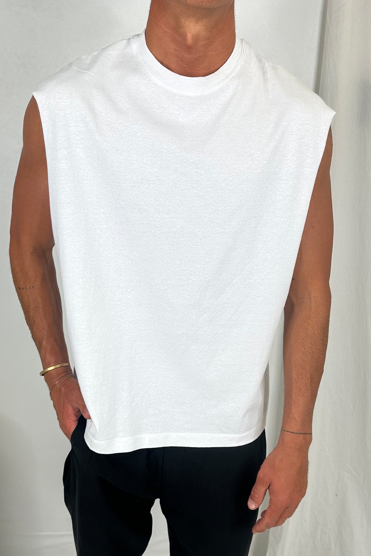 Heavyweight Crew Tank White