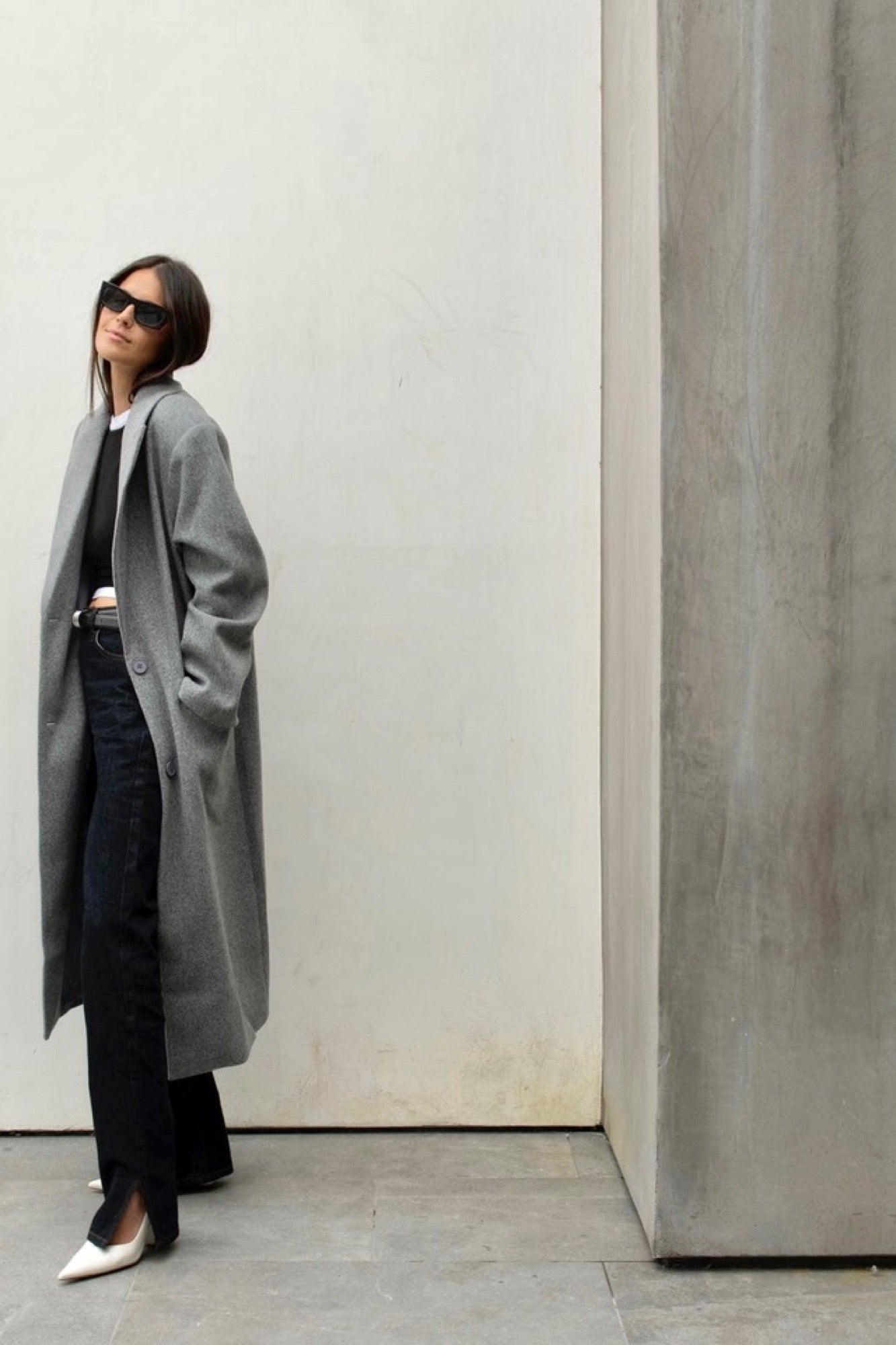 Olsen Coat Slate - FINAL SALE