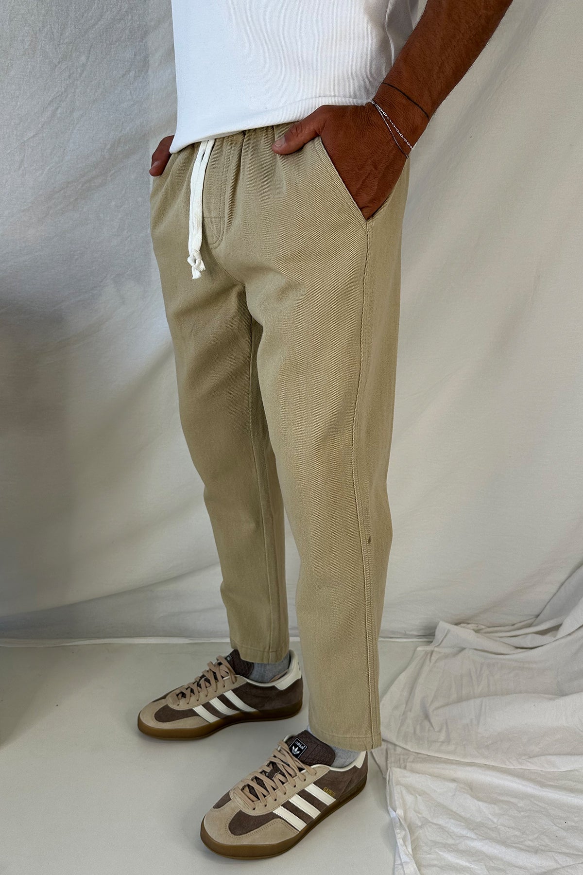 Drill Jogger Pant Sand - FINAL SALE