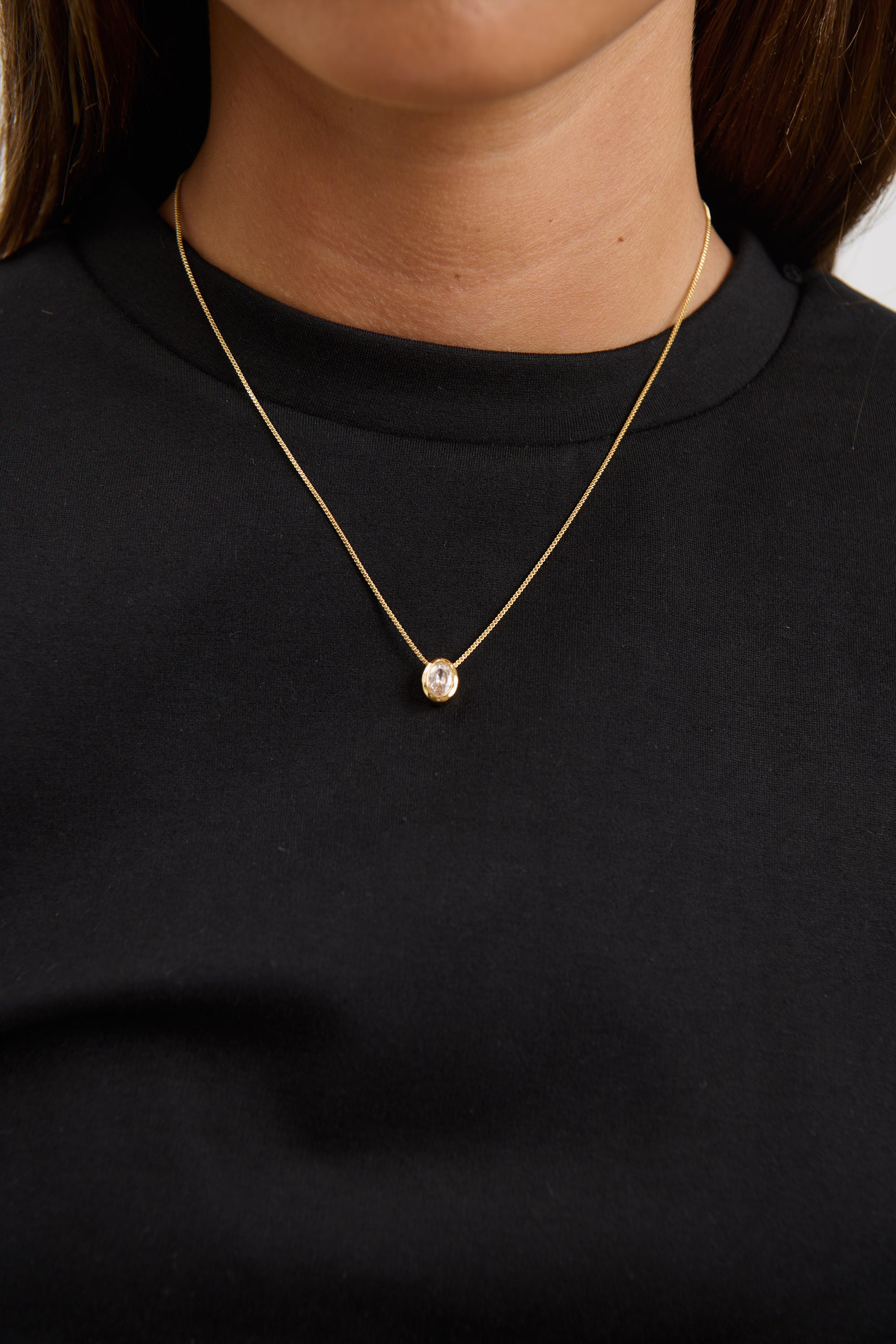 Willow Birthstone Necklace April