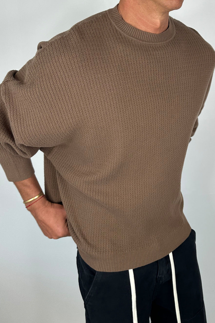 Lightweight Texture Sweat Choc