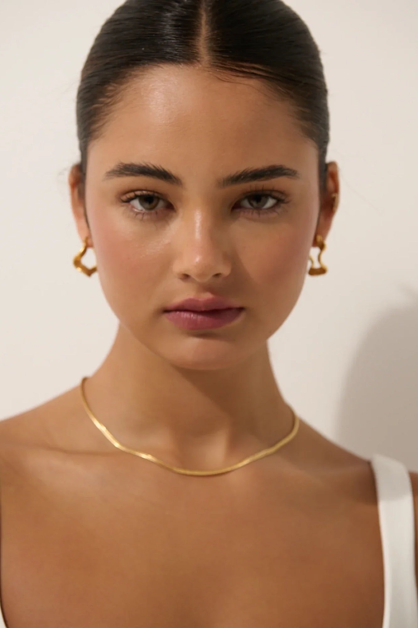 3mm Snake 18K Gold Plated Necklace