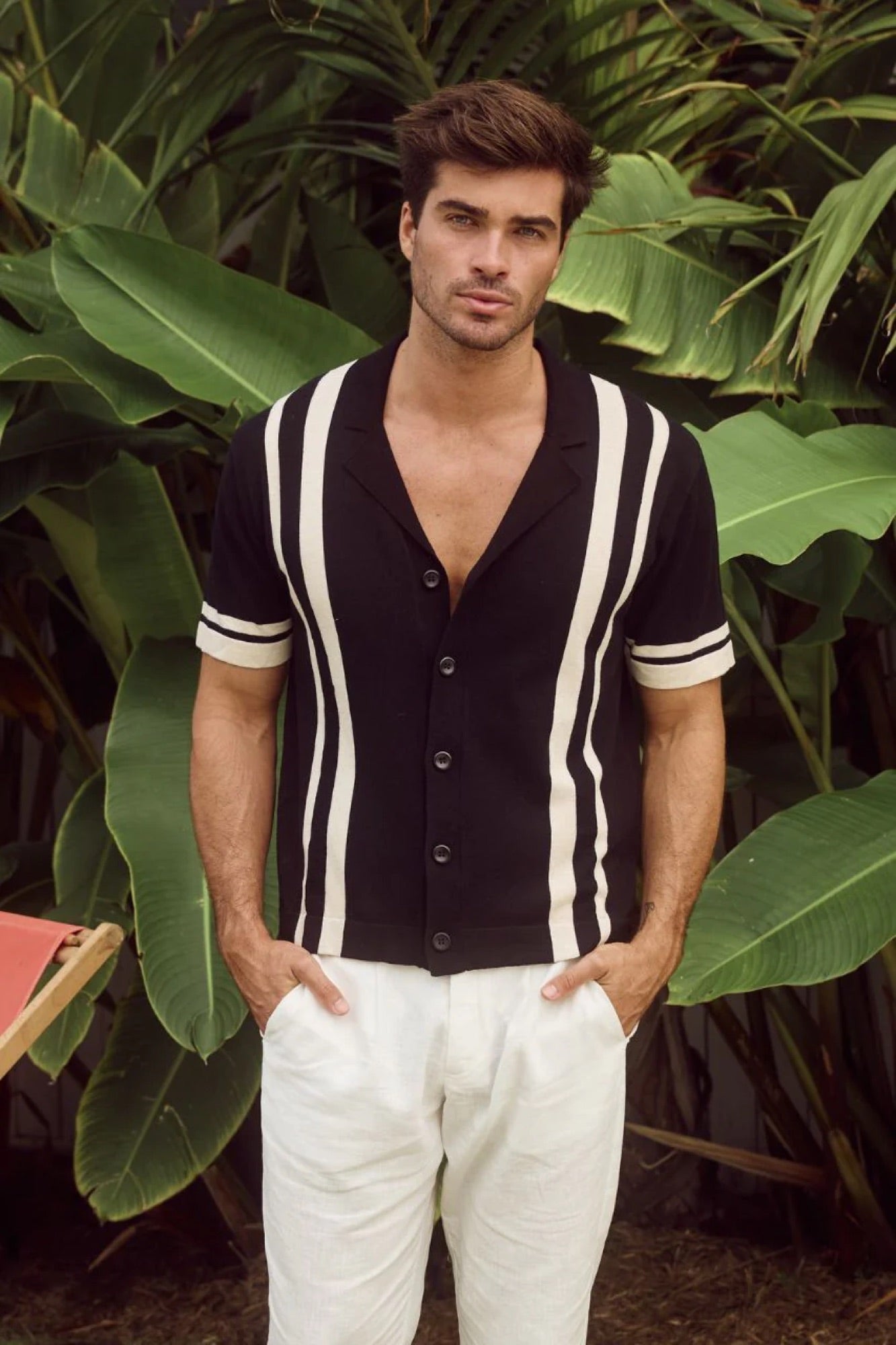 Joshua Shirt Black/Sand