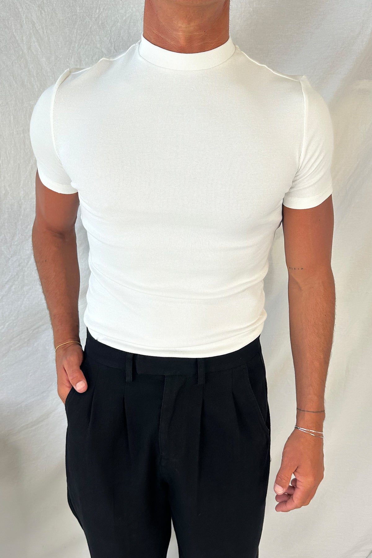 Cooper Fitted Tee White
