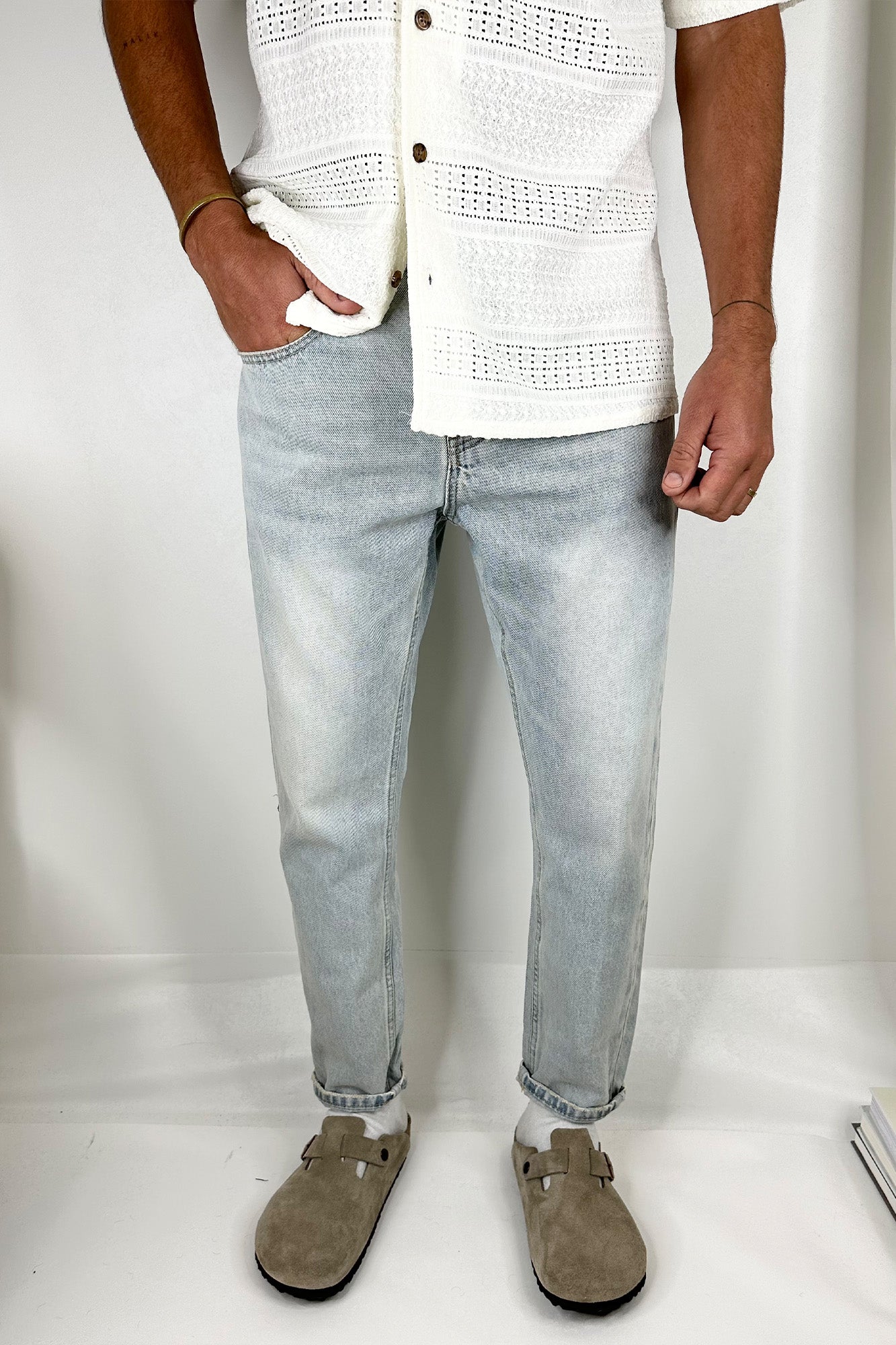 Miles Straight Denim Light Blue