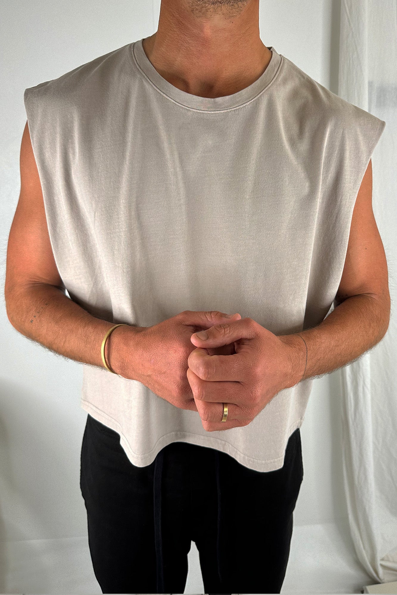 NTH Crop Box Tank Stone