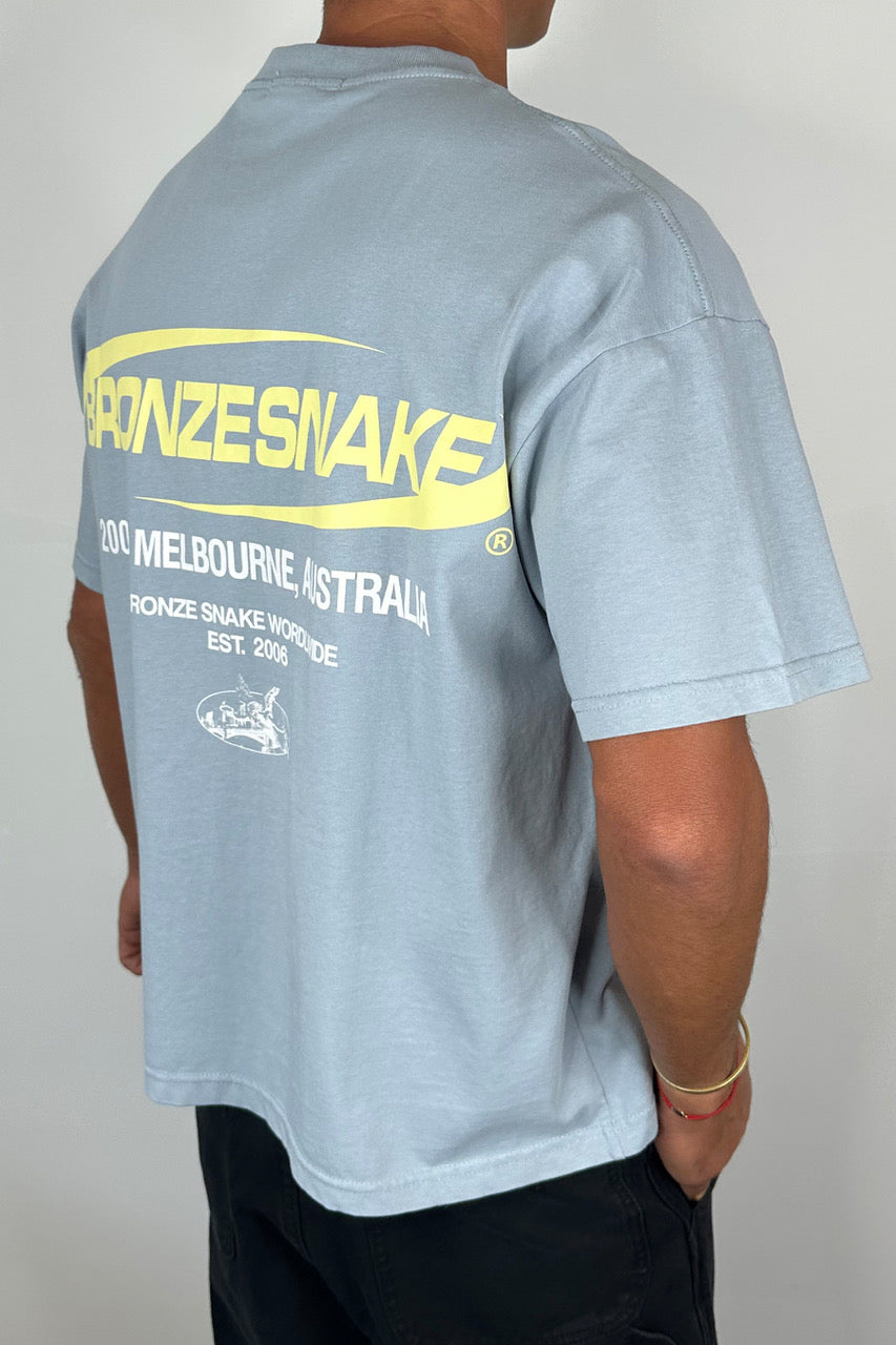 Bronze Snake Classic Tee Blue