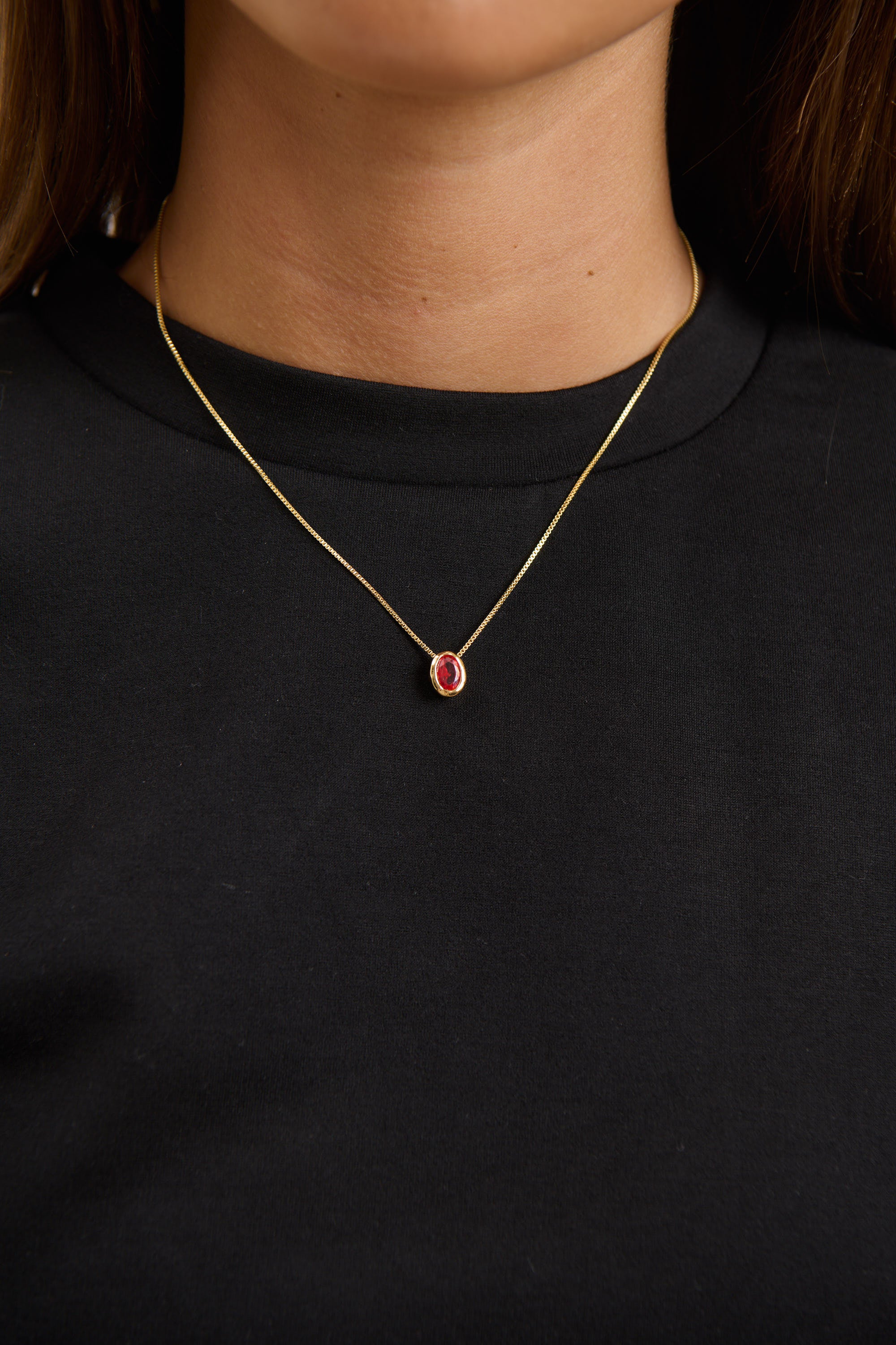 Willow Birthstone Necklace January