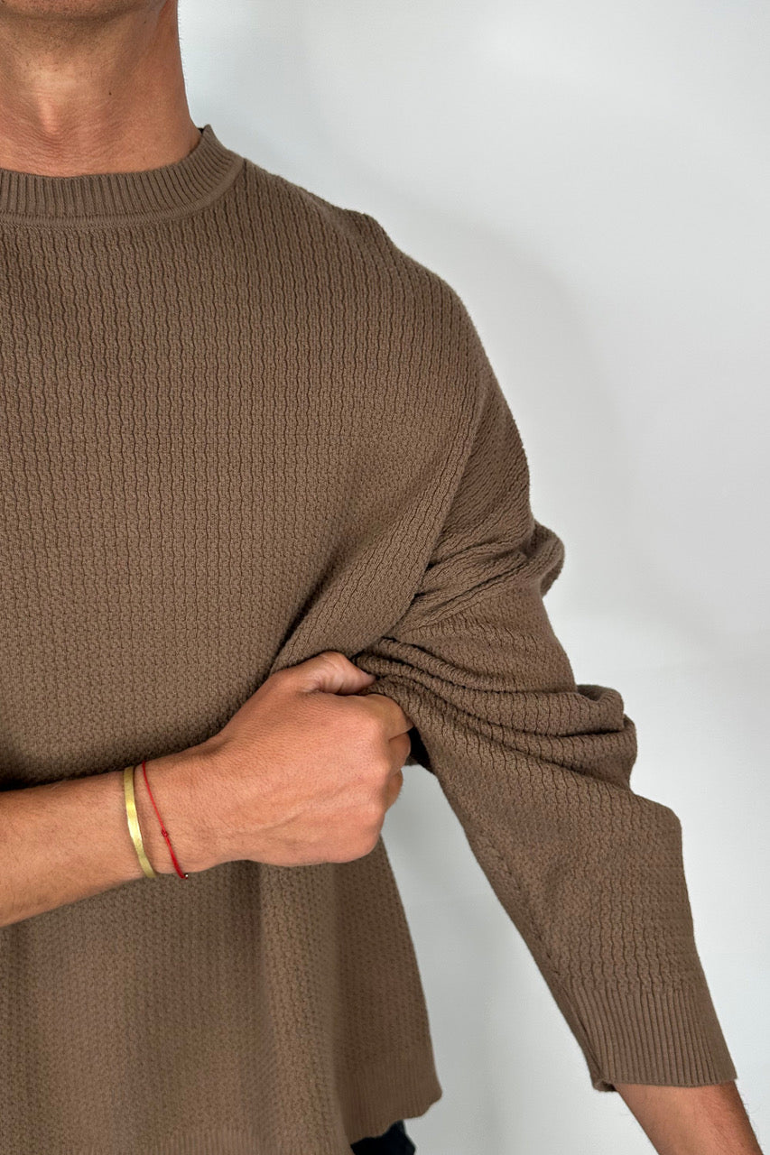 Lightweight Texture Sweat Choc