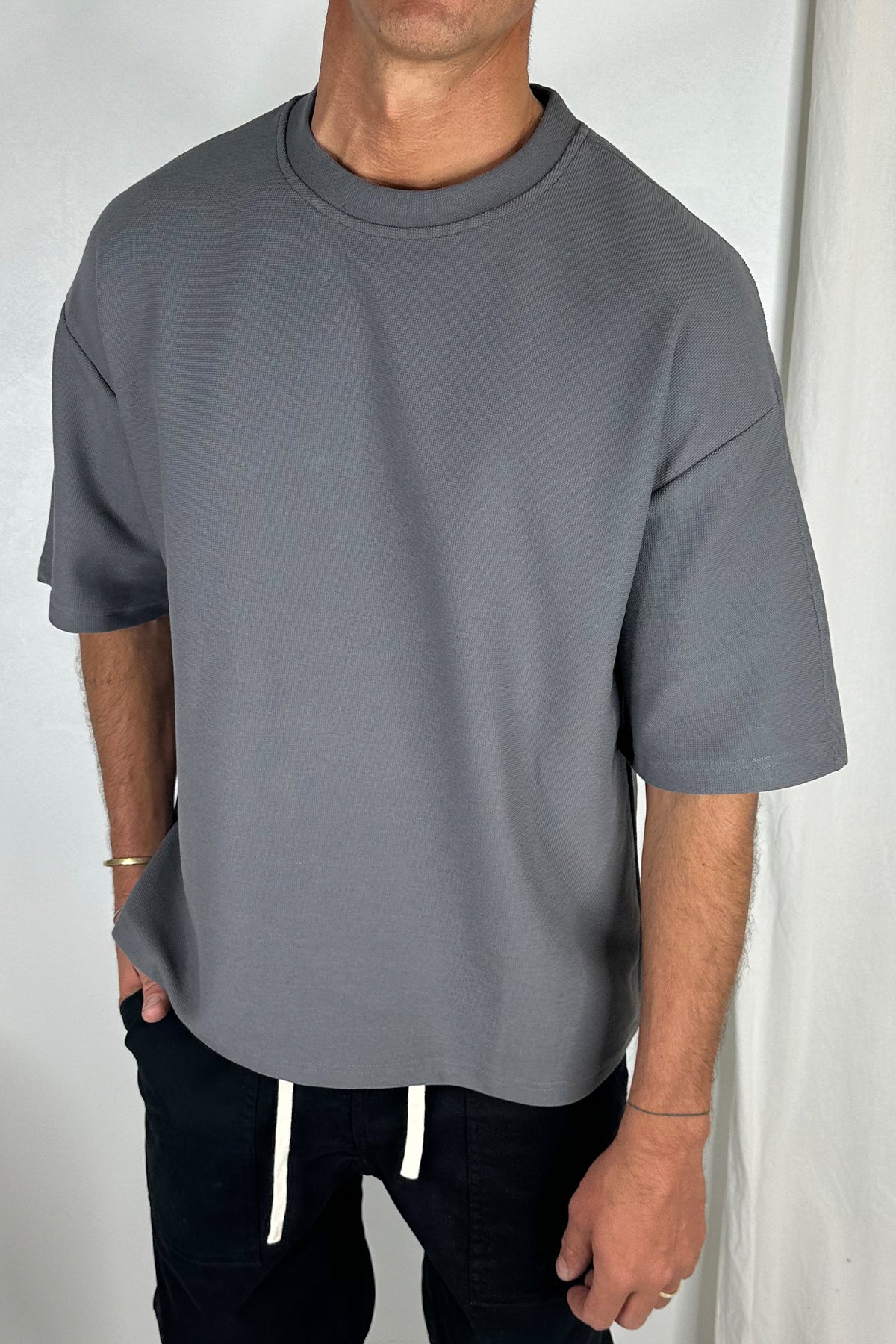 Henry Heavyweight Tee Charcoal
