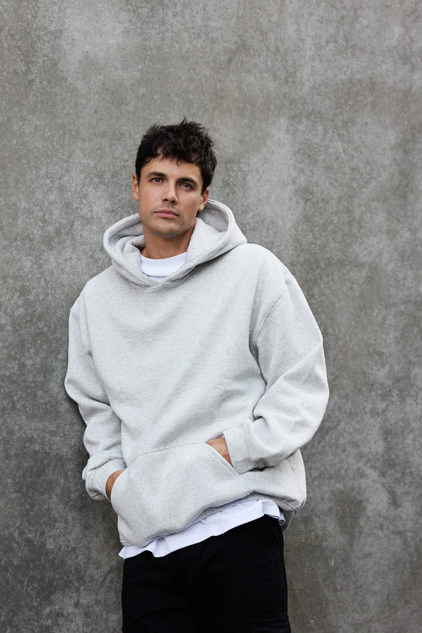 Curtis Box Hoodie Grey