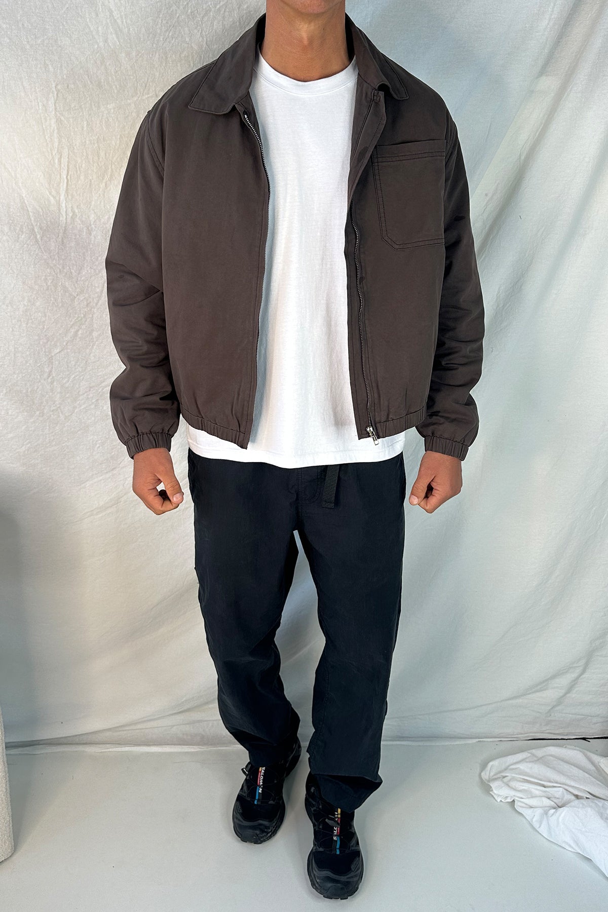 Charlie Soft Cotton Bomber Choc