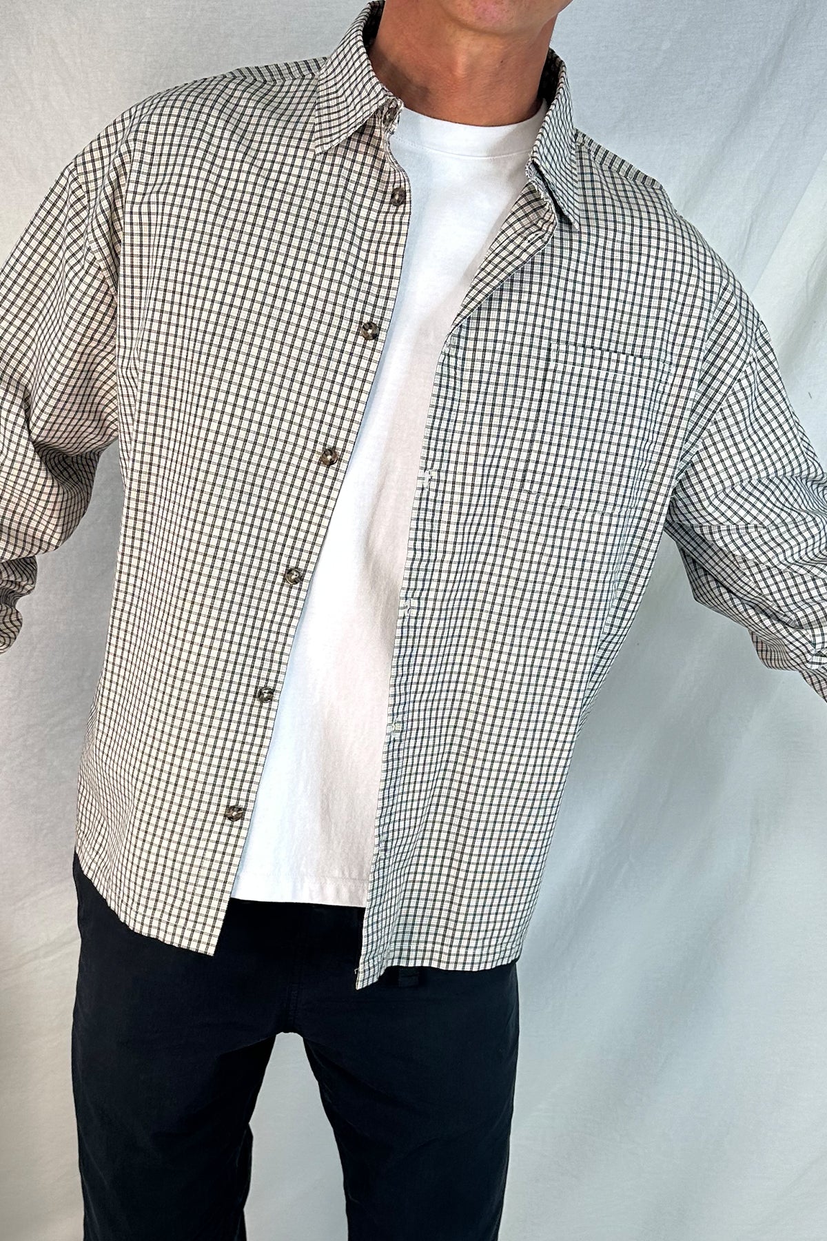 Brooklyn Check Shirt Ivory
