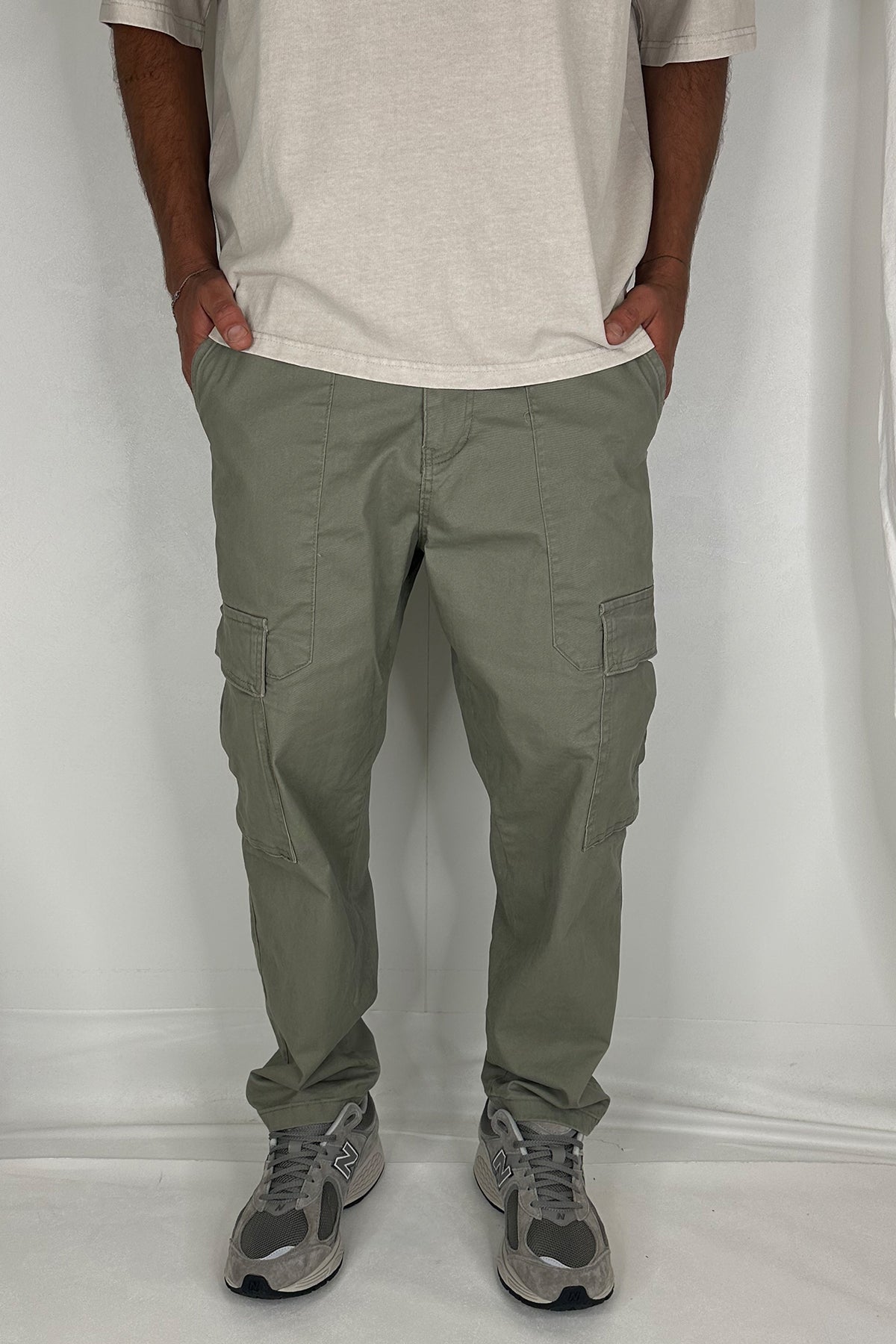Damien Drop Cargo Pant Khaki - FINAL SALE