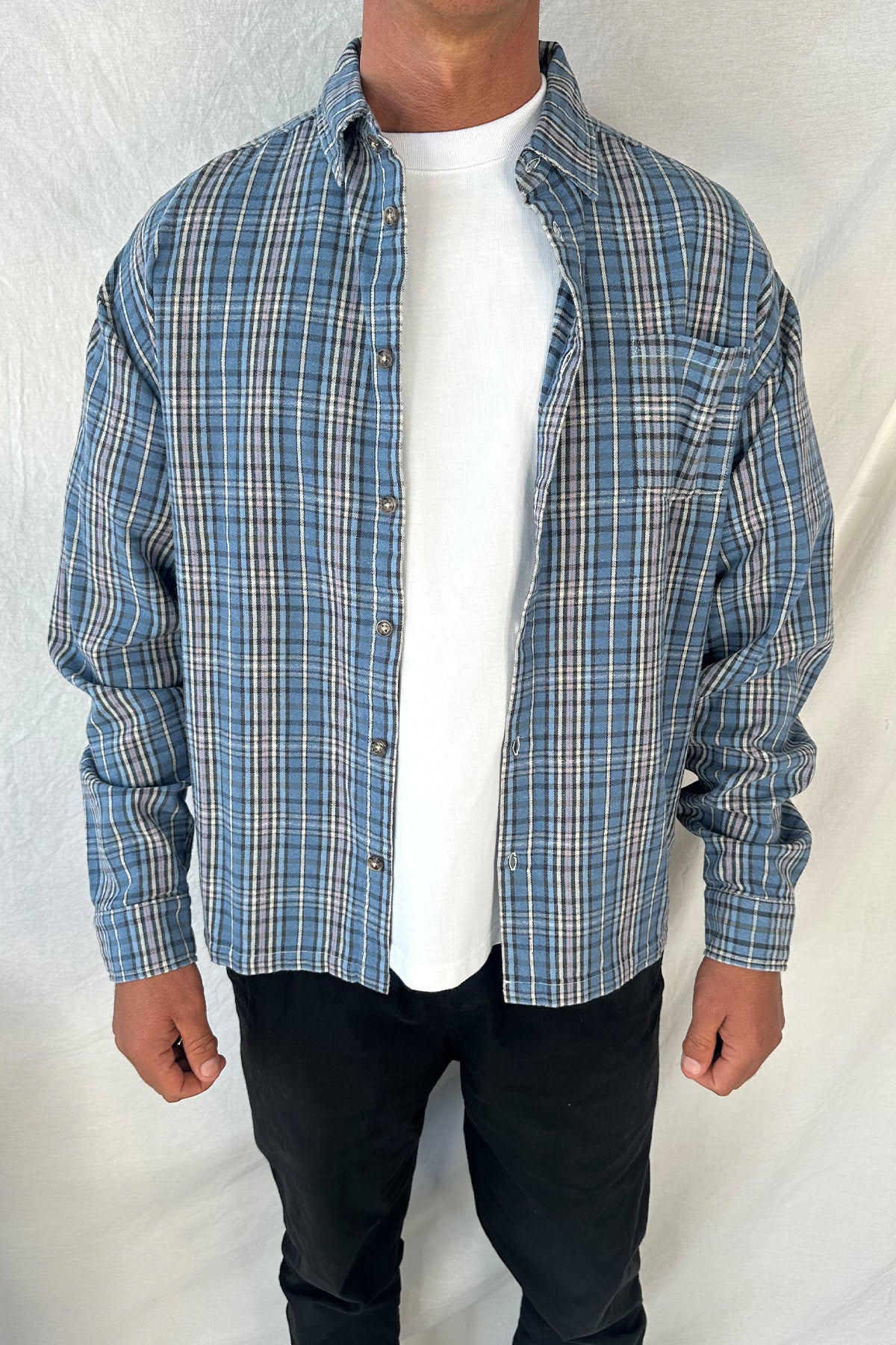 Brooklyn Check Shirt Blue