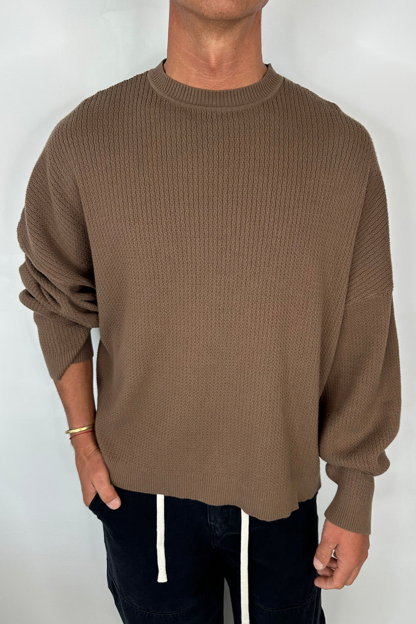 Lightweight Texture Sweat Choc