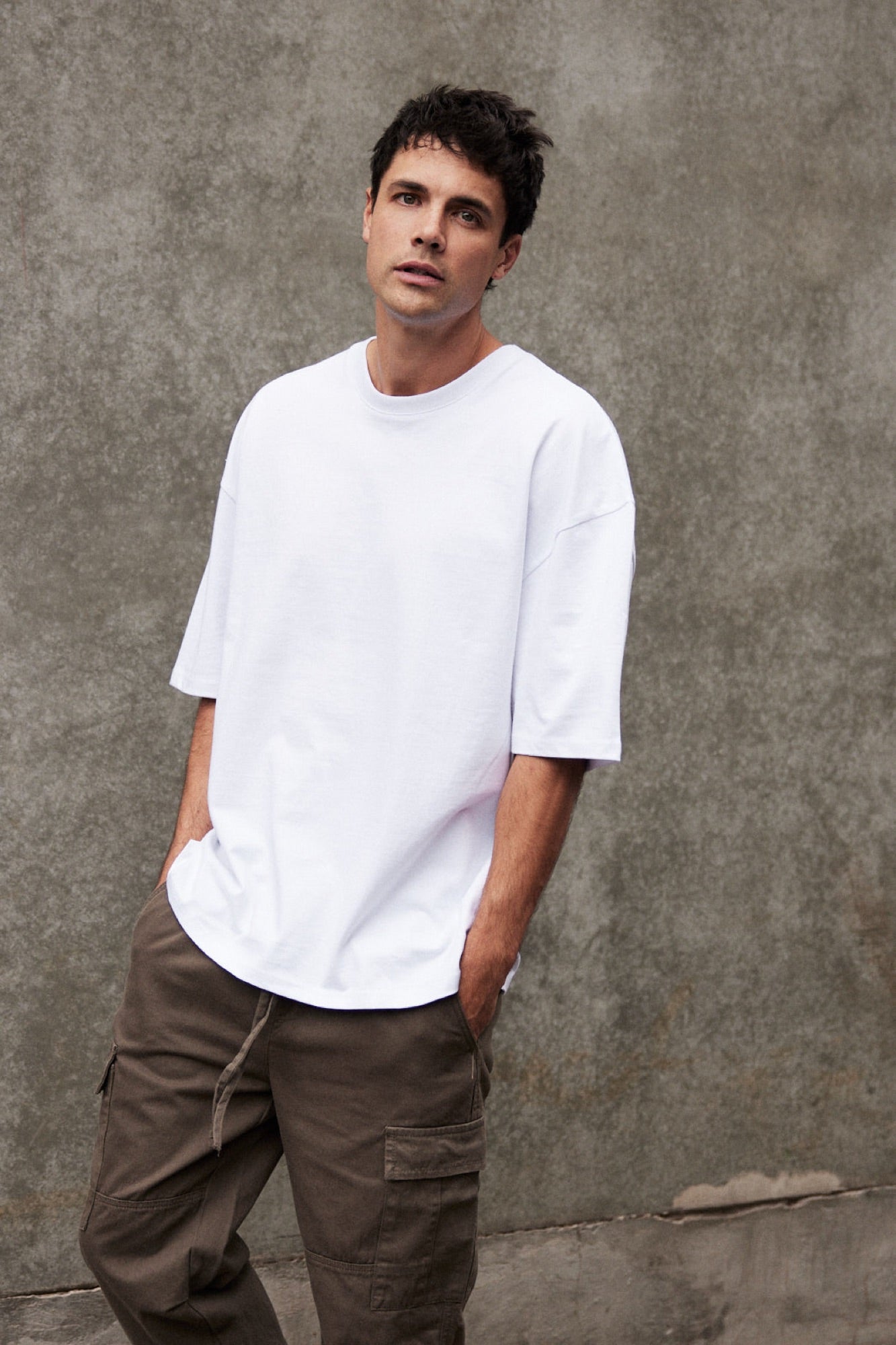 Joel Heavyweight Box Tee White