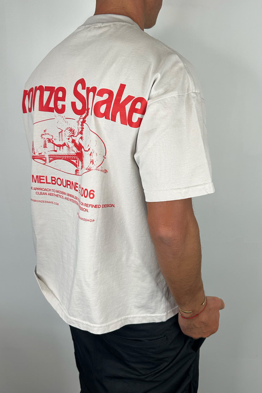 Bronze Snake Melb Tee Ivory