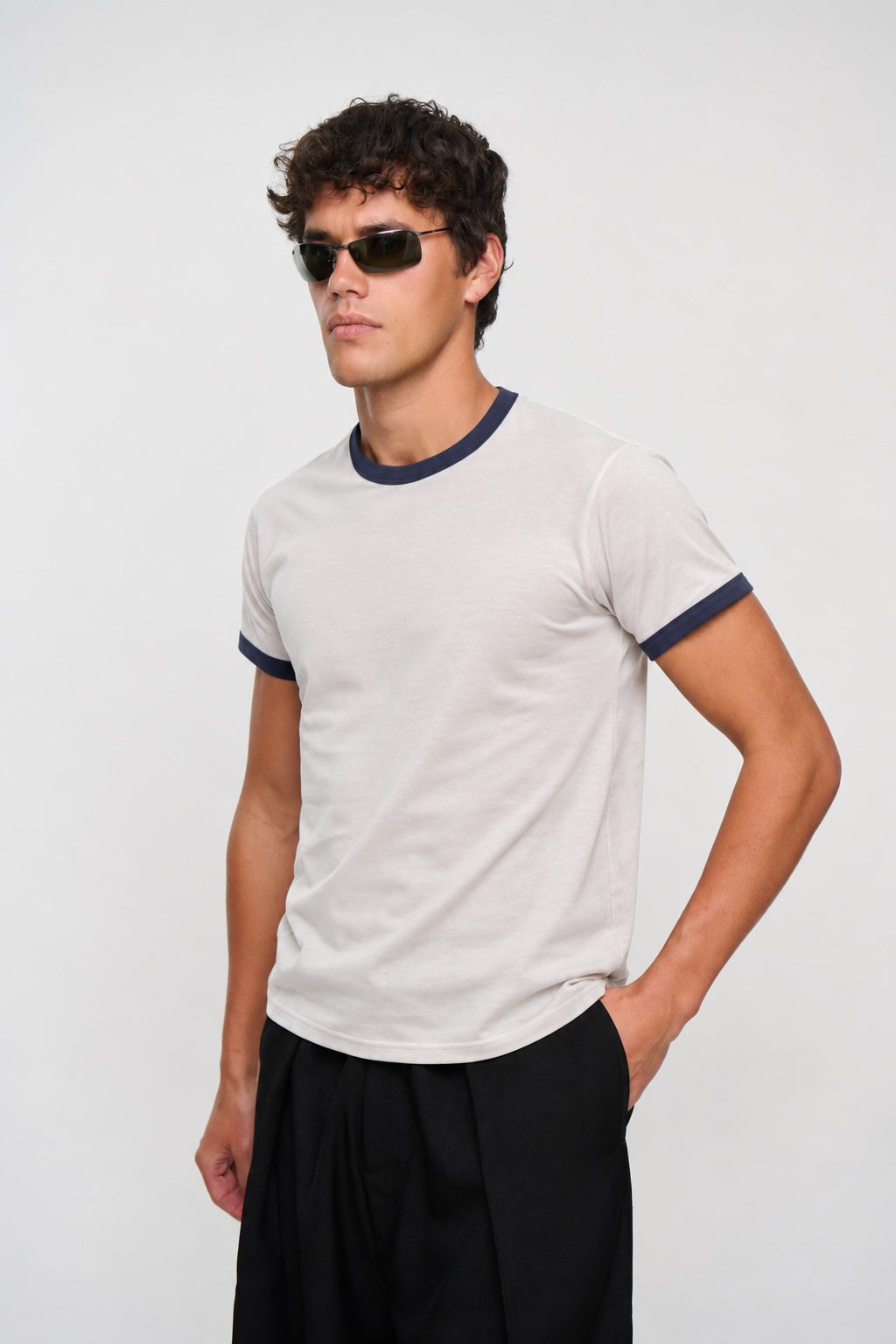 Charlie Ringer Tee Light Grey