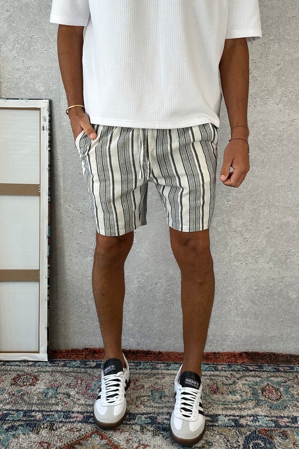 Capri Cotton Short Vertical Stripe - FINAL SALE