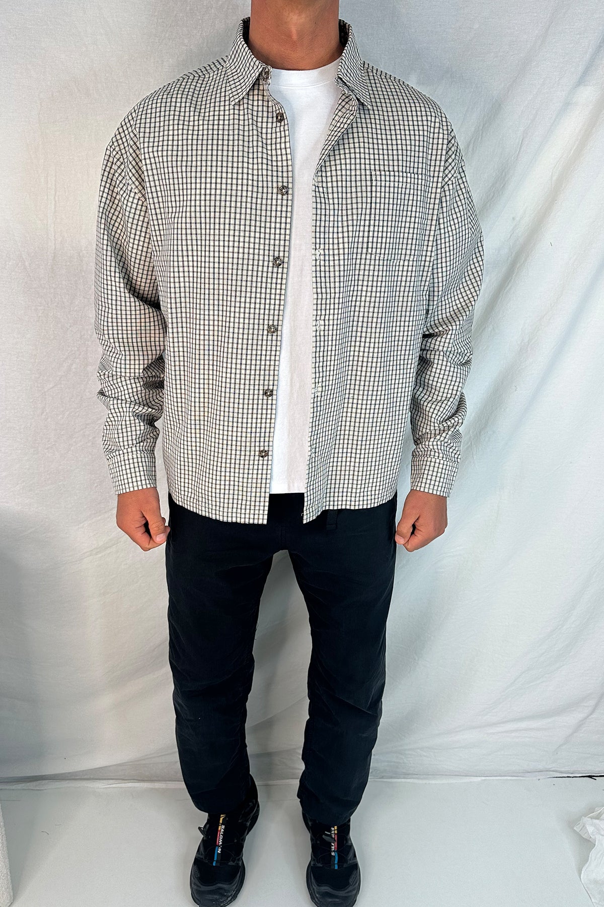 Brooklyn Check Shirt Ivory