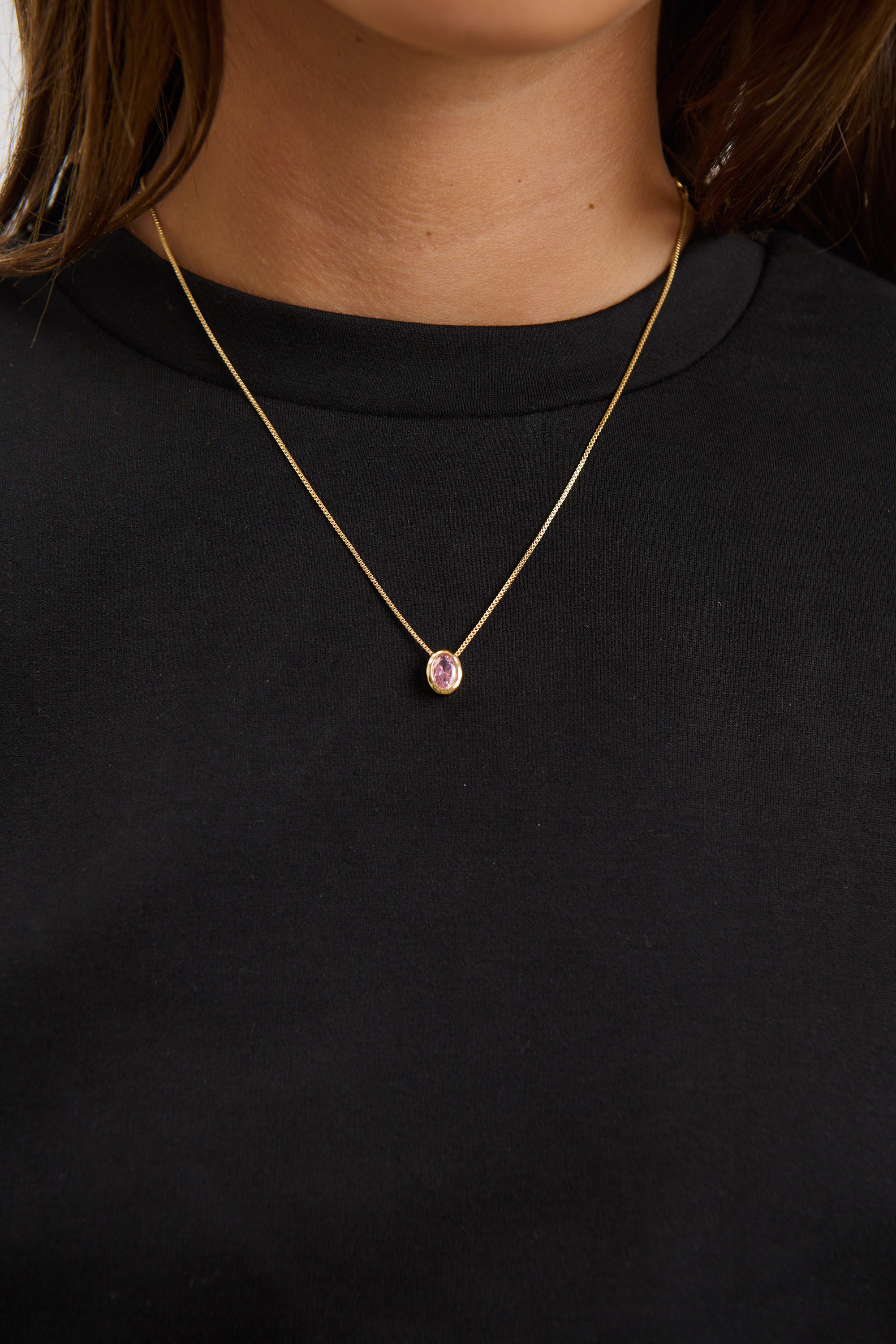 Willow Birthstone Necklace October