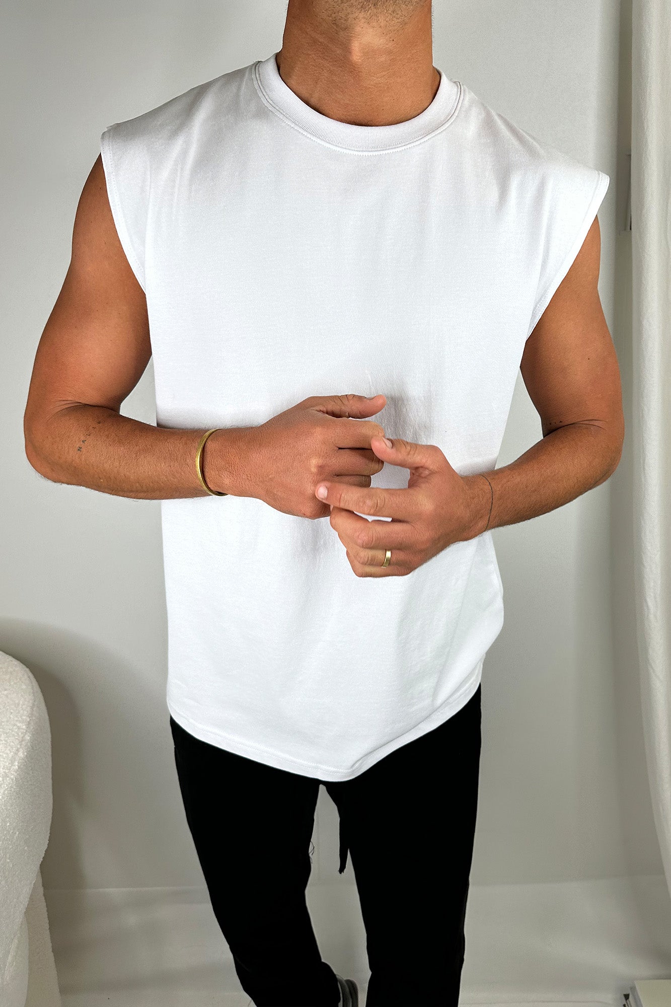 Luke Heavyweight Tank White