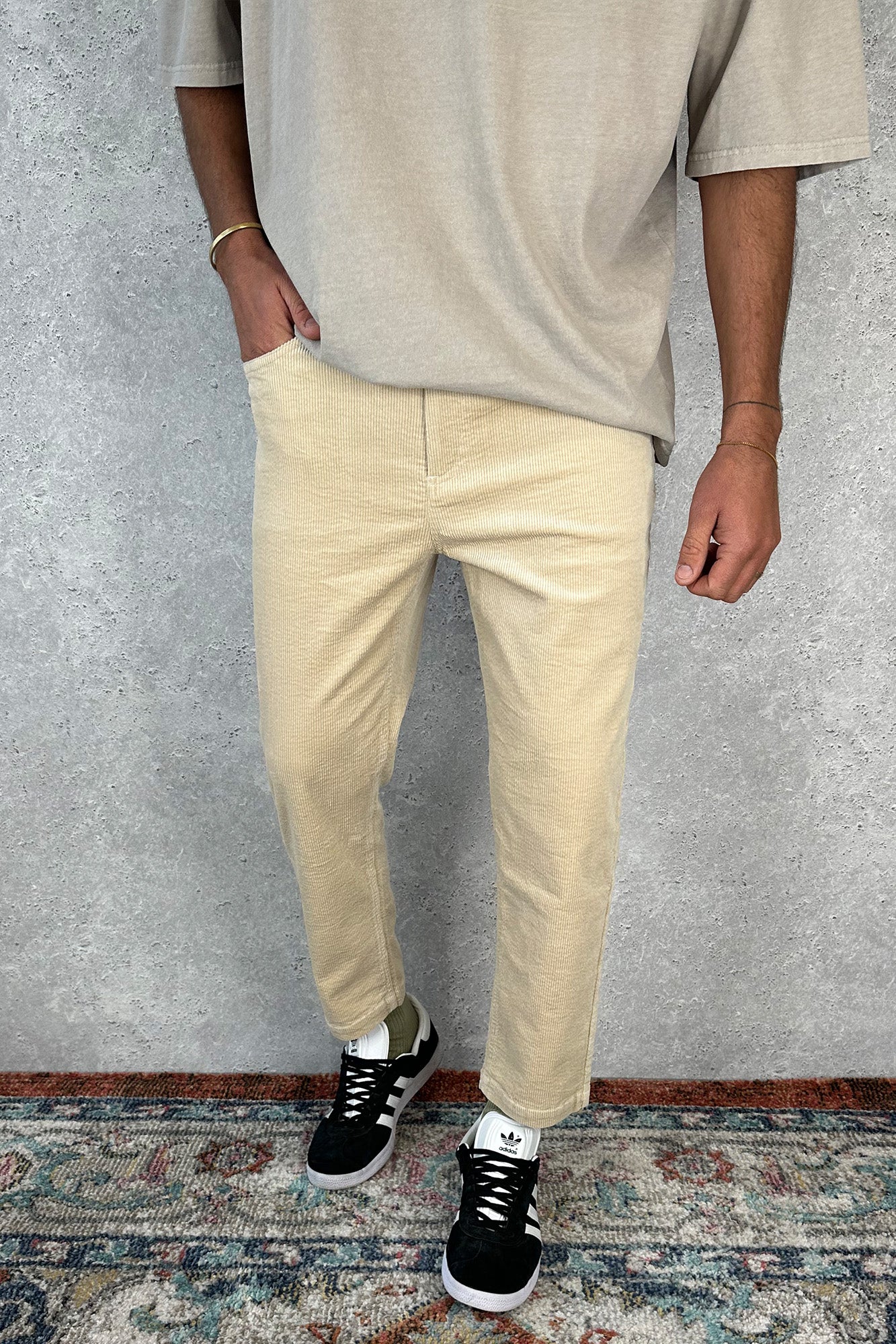 Leon Cord Pant Oat - FINAL SALE